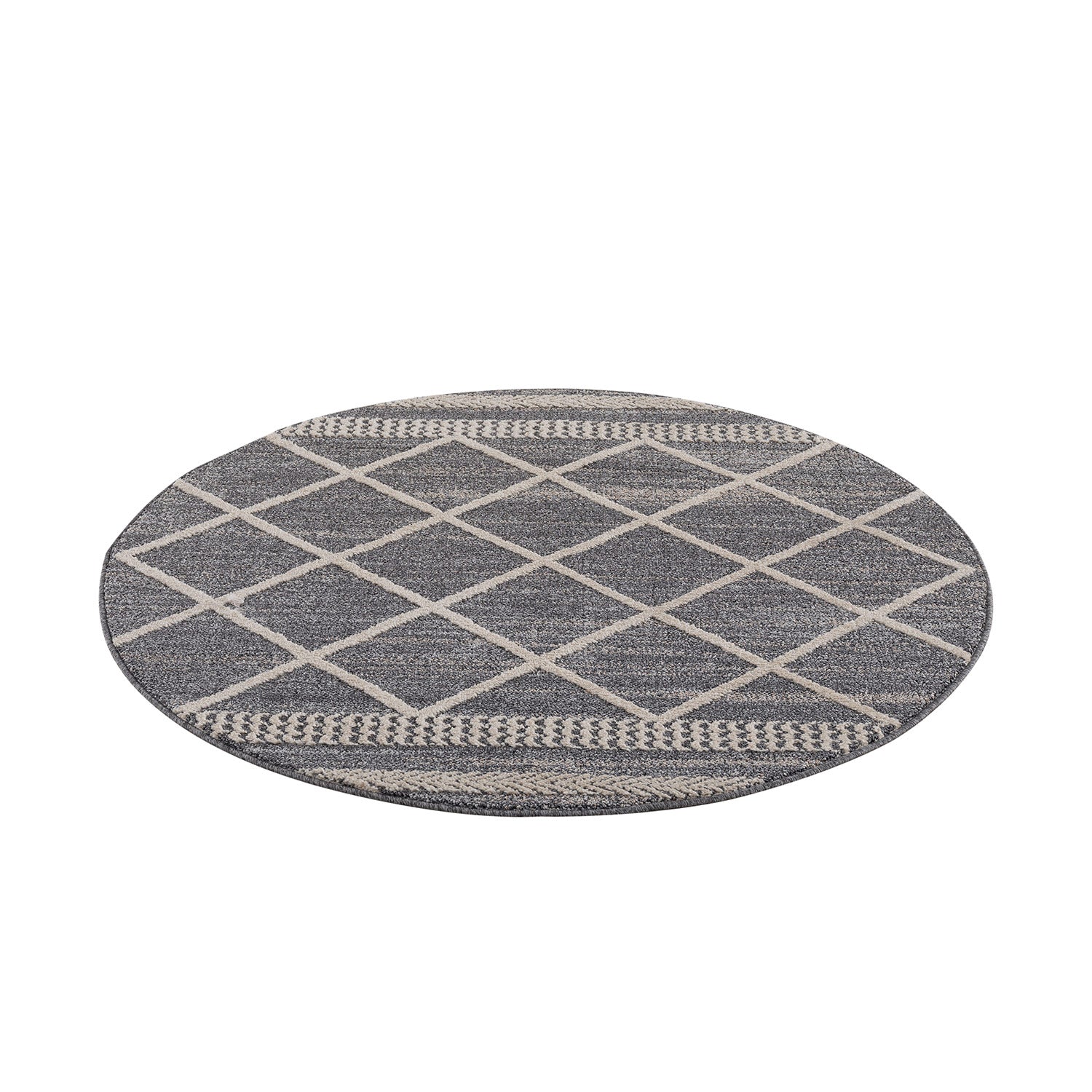 Grijs Tapijt Laagpolig Vloerkleed - Omid Modern Carving