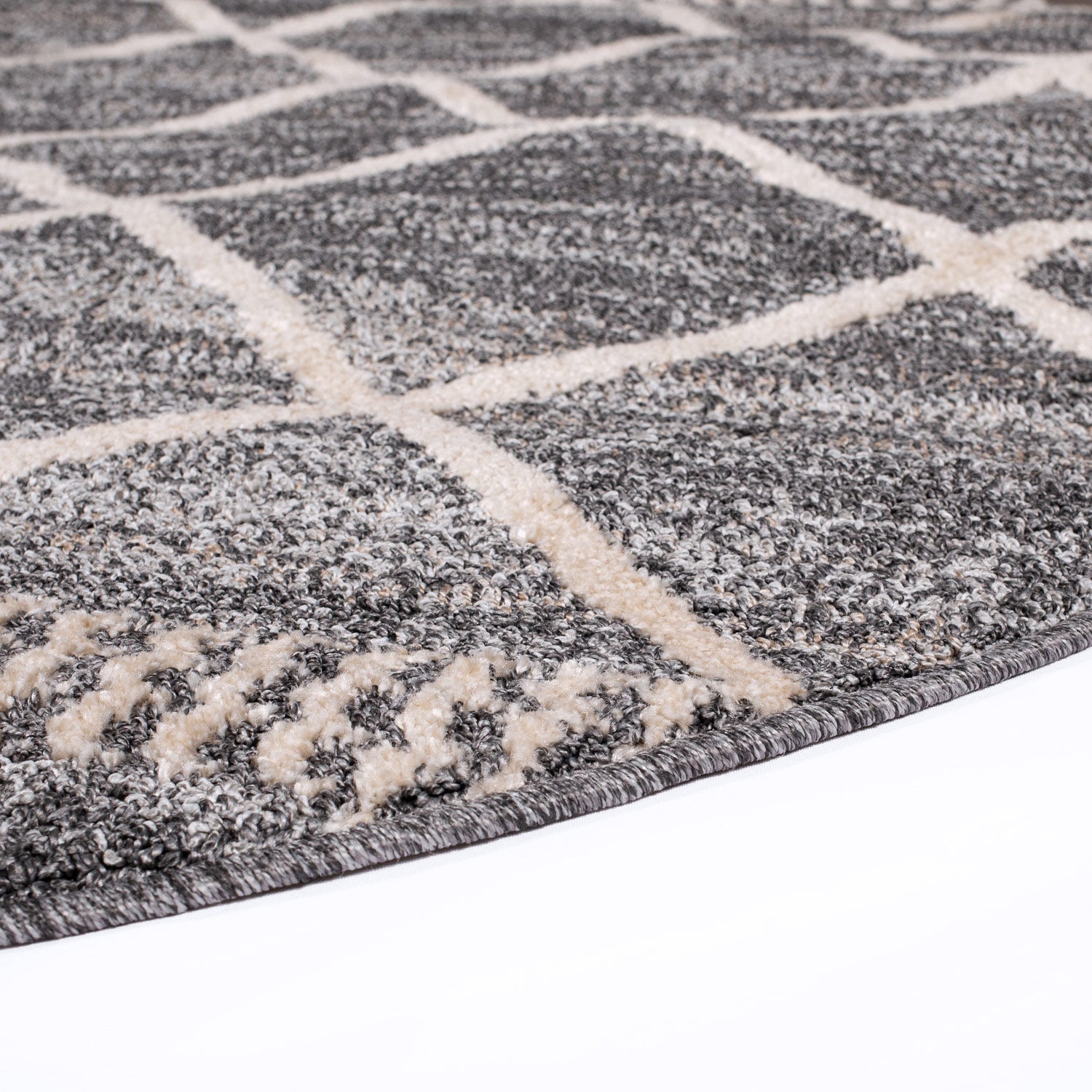 Grijs Tapijt Laagpolig Vloerkleed - Omid Modern Carving