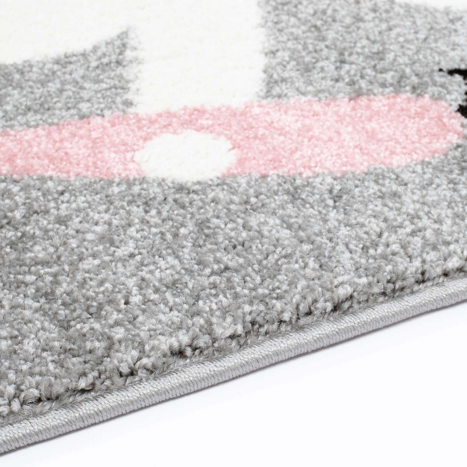 Kindertapijt Omid Paraplu Roos Hartjes Vloerkleed - Omid Carpets
