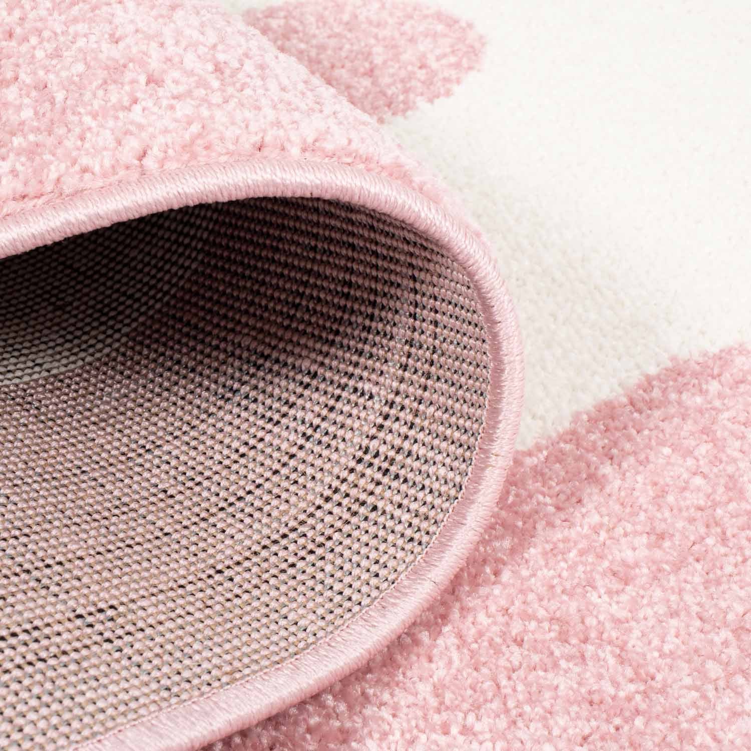 Kindertapijt Omid Wolkje Roos Vloerkleed - Omid Carpets