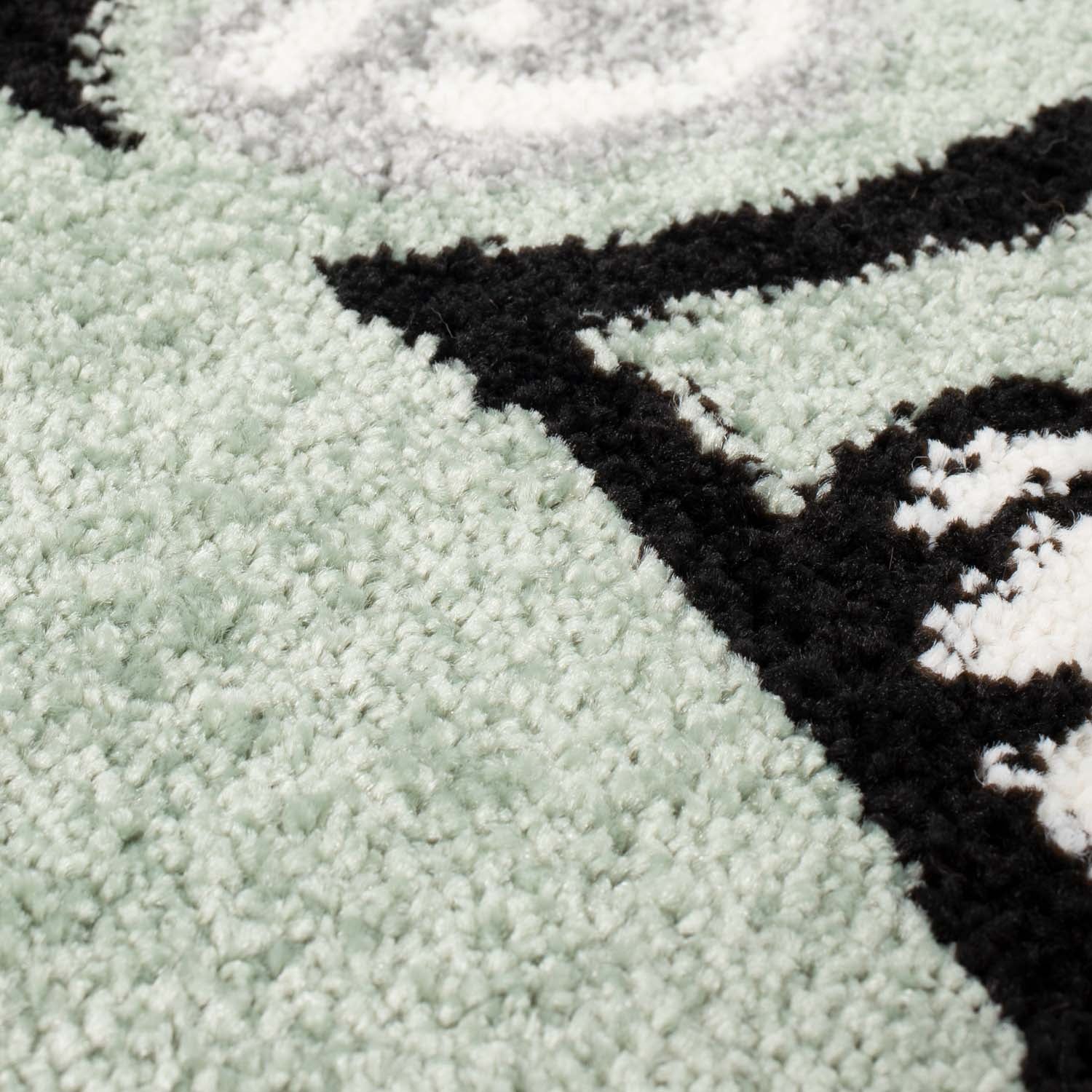 Kindertapijt Omid Beertje Groen Vloerkleed - Omid Carpets