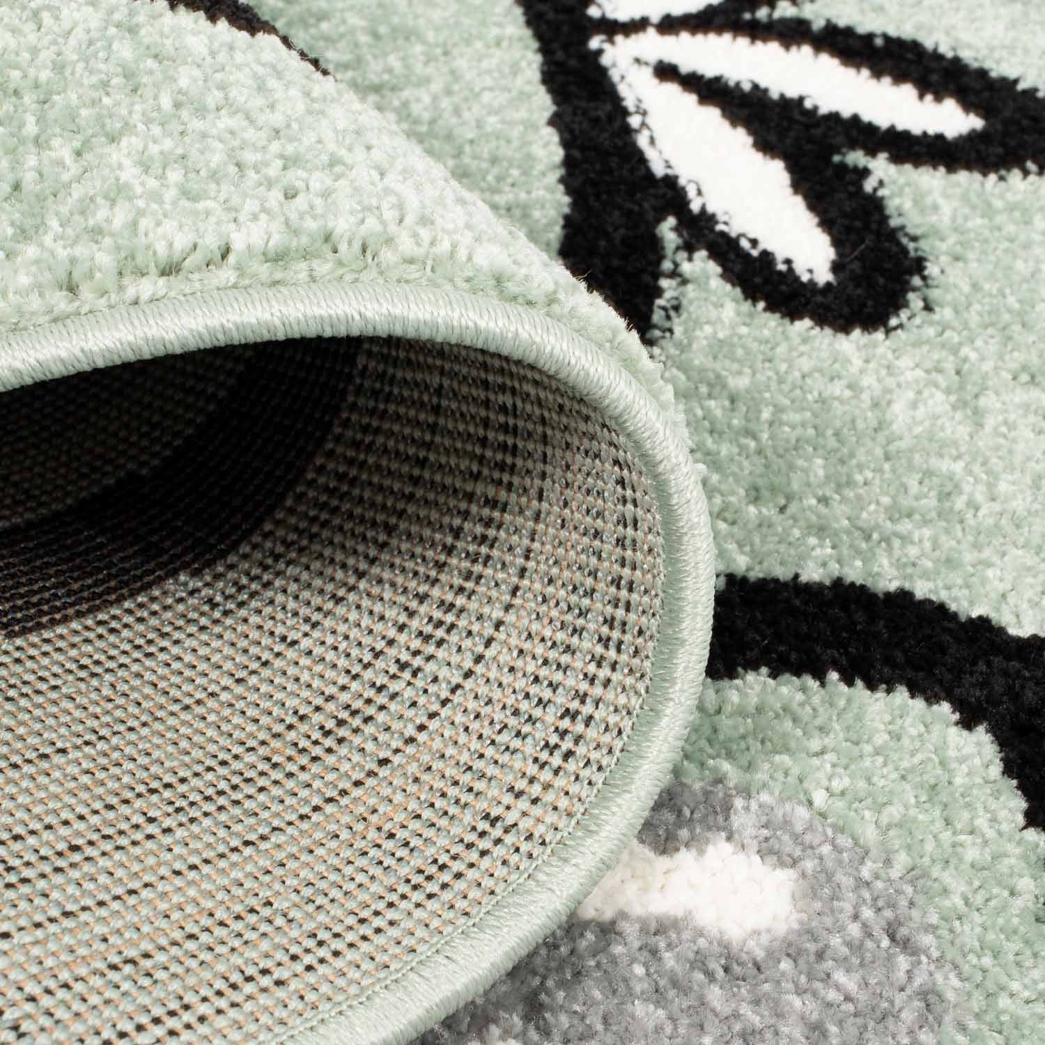 Kindertapijt Omid Beertje Groen Vloerkleed - Omid Carpets