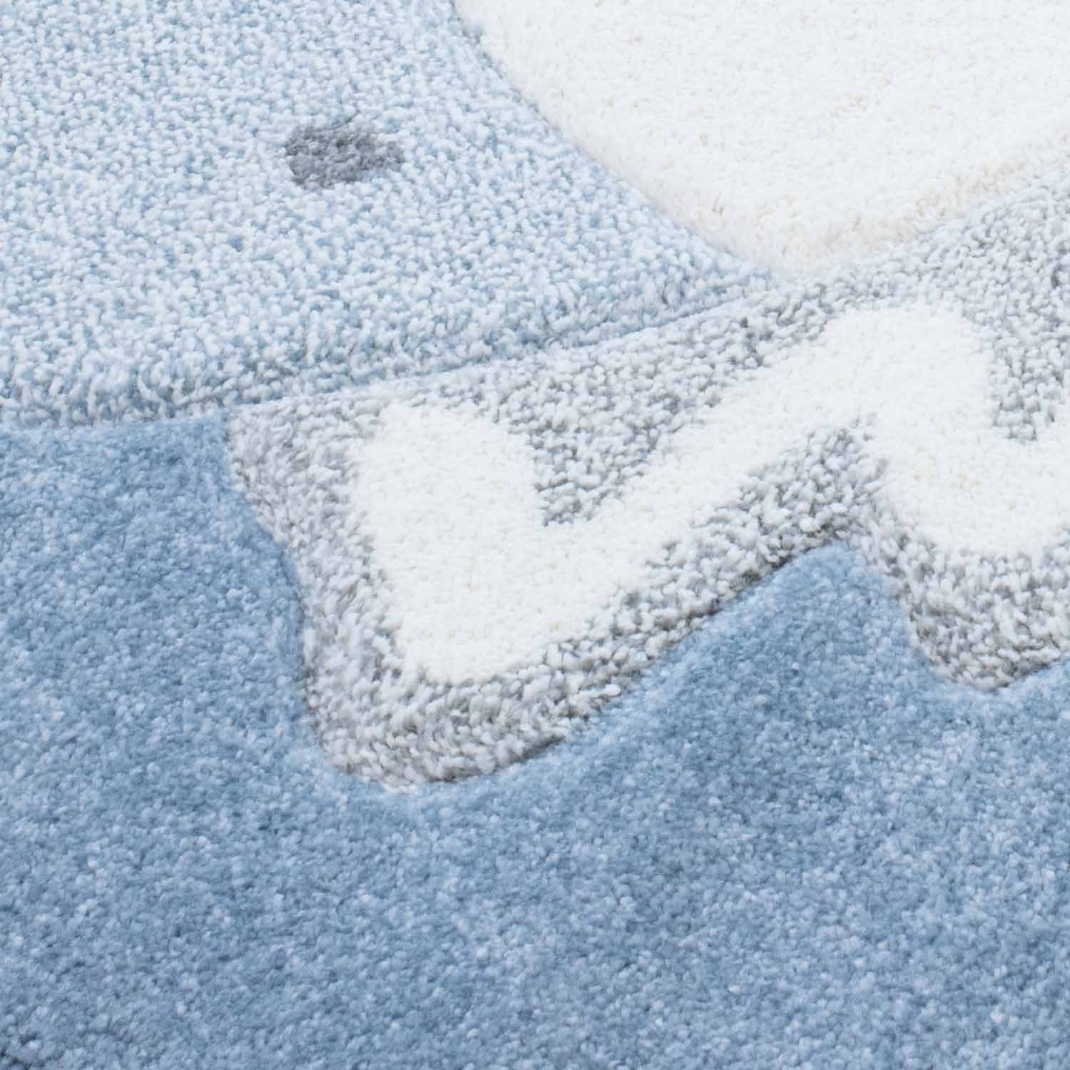Kindertapijt Omid Zwaan Blauw Vloerkleed - Omid Carpets