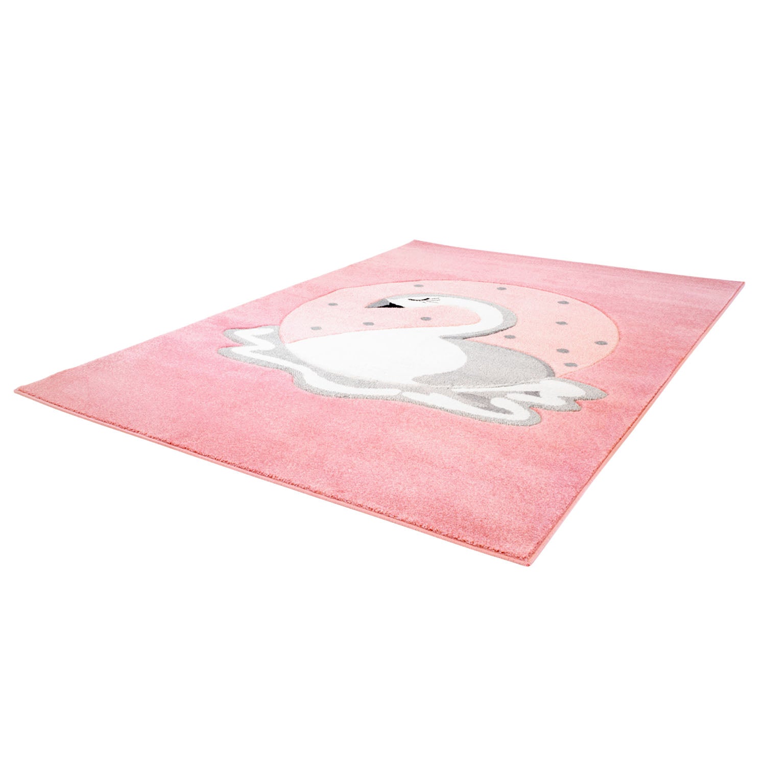 Kindertapijt Omid Zwaan Roos Vloerkleed - Omid Carpets