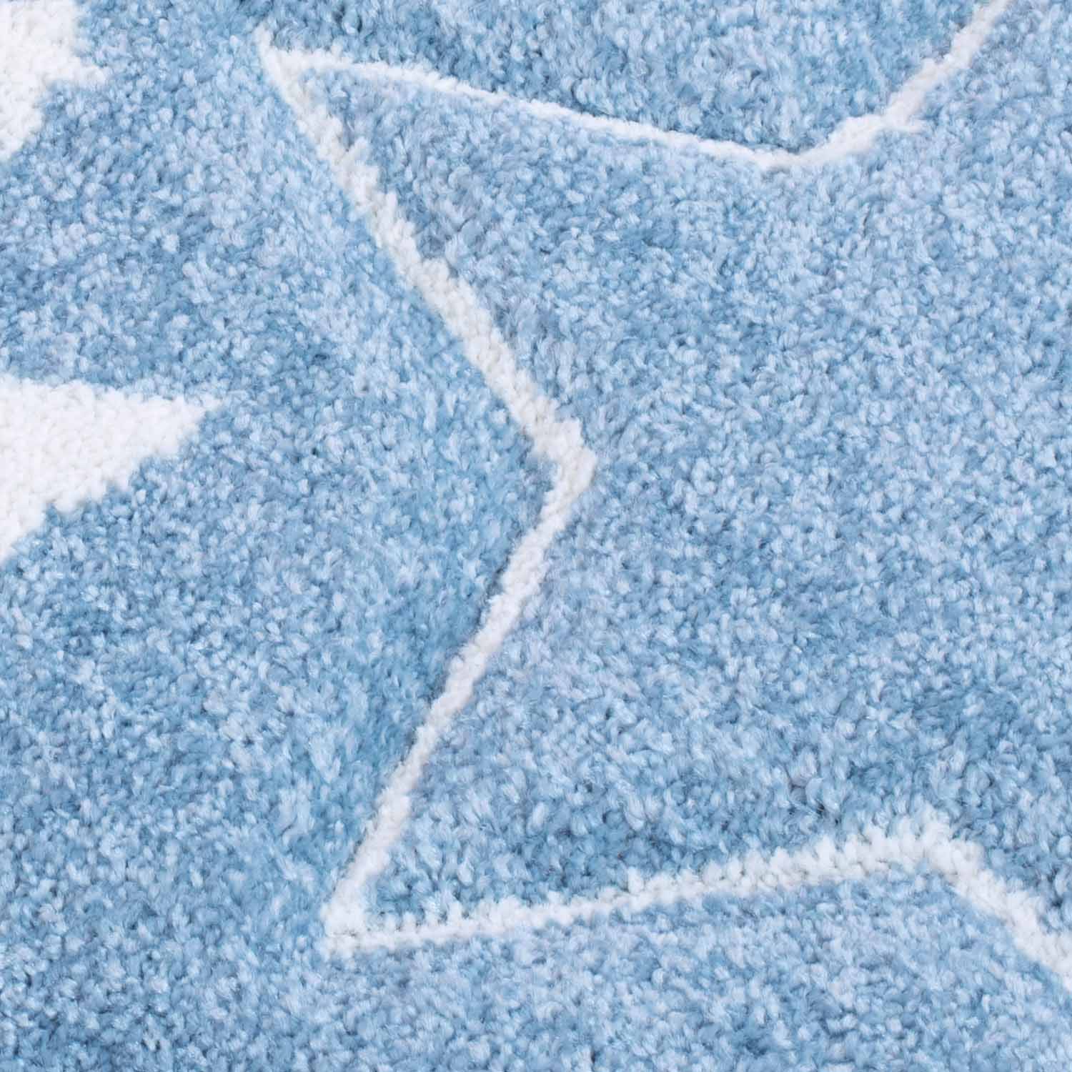 Kindertapijt Omid Sterretjes Blauw Vloerkleed - Omid Carpets