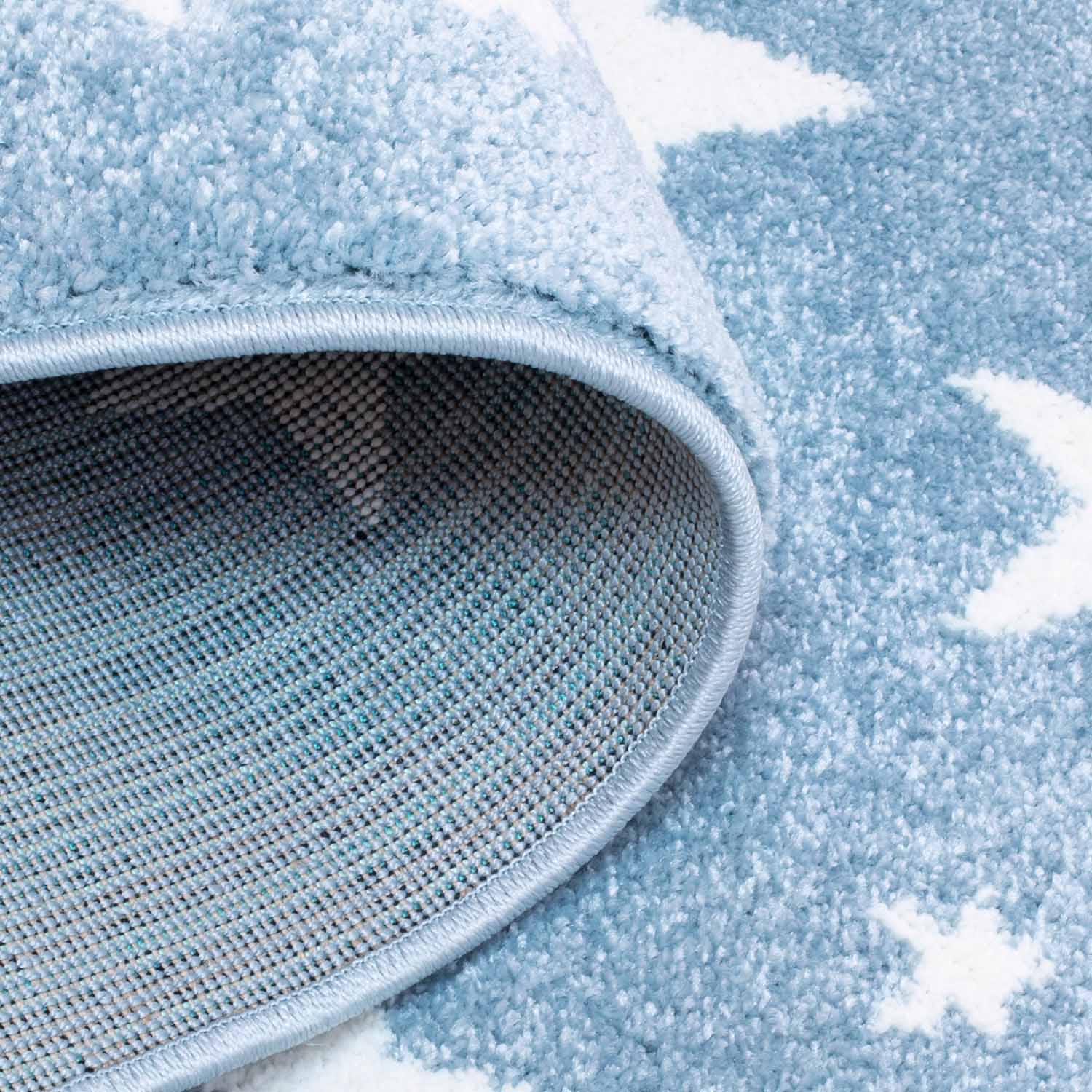 Kindertapijt Omid Sterretjes Blauw Vloerkleed - Omid Carpets