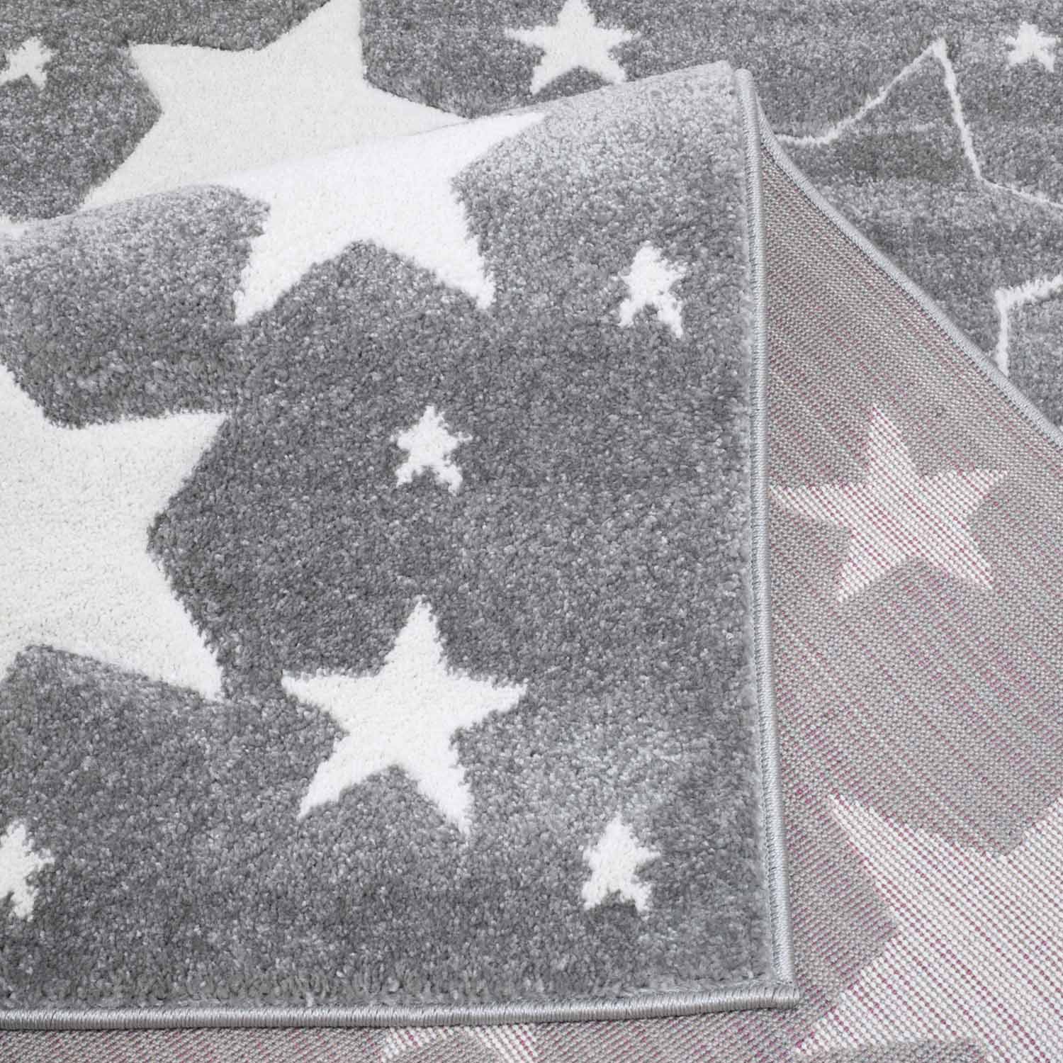 Kindertapijt Omid Sterretjes Grijs Vloerkleed - Omid Carpets