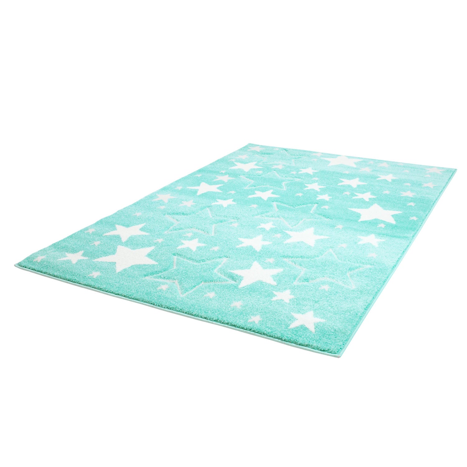 Kindertapijt Omid Sterretjes Munt Vloerkleed - Omid Carpets