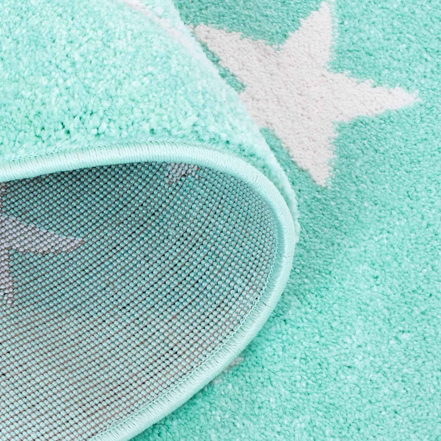 Kindertapijt Omid Sterretjes Munt Vloerkleed - Omid Carpets