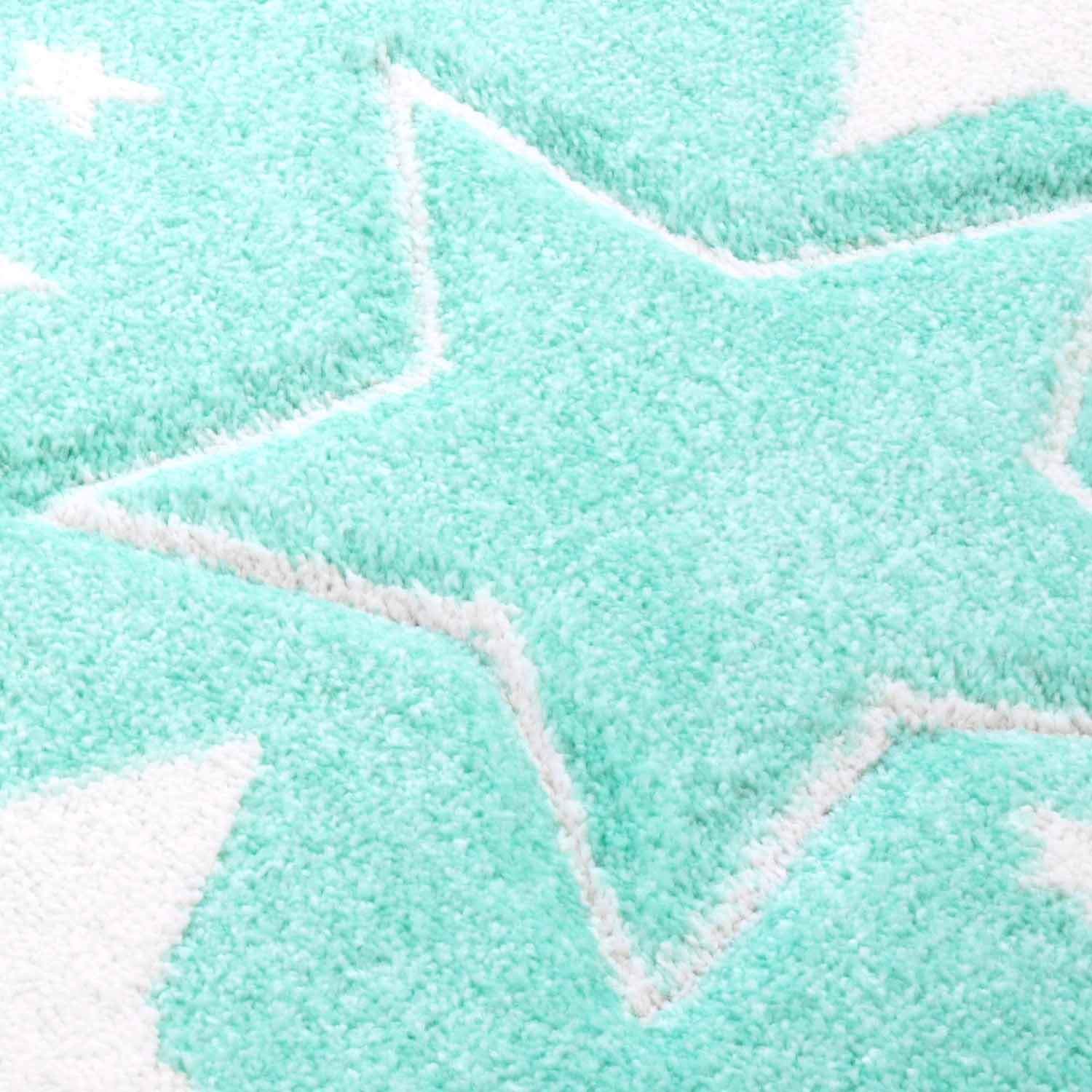 Kindertapijt Omid Sterretjes Munt Vloerkleed - Omid Carpets