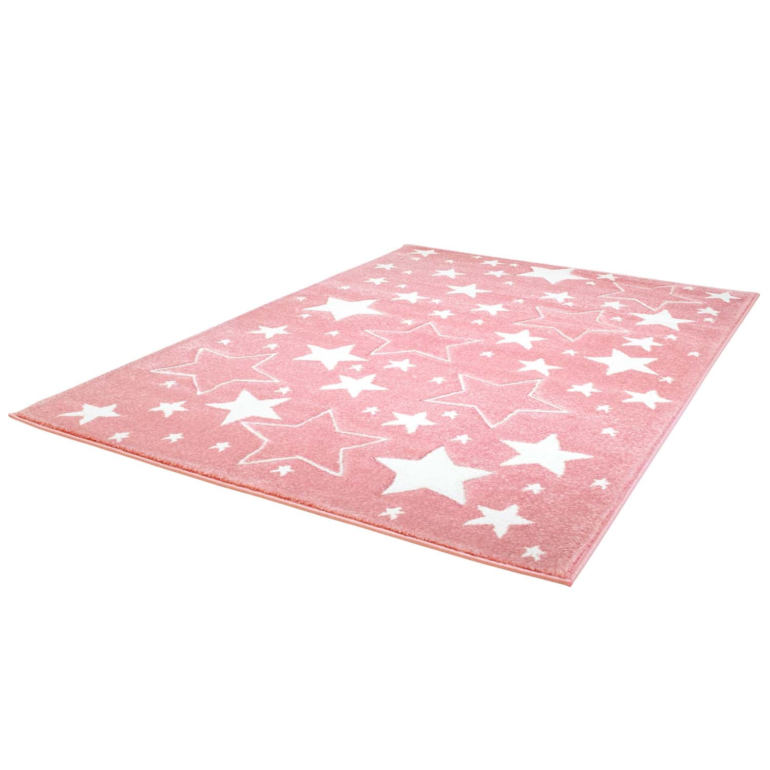 Kindertapijt Omid Sterretjes Roos Vloerkleed - Omid Carpets