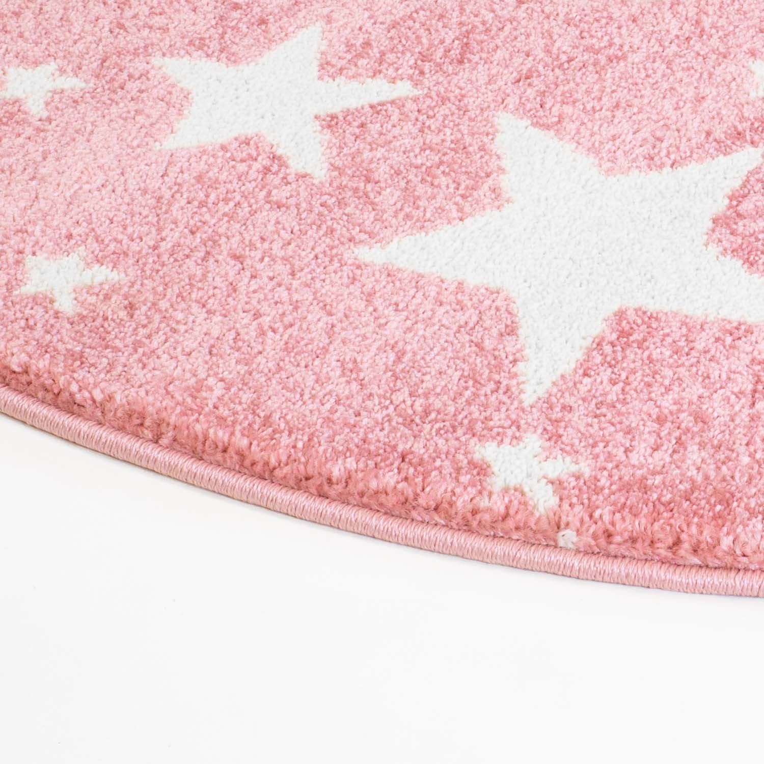 Kindertapijt Omid Sterretjes Roos Vloerkleed - Omid Carpets