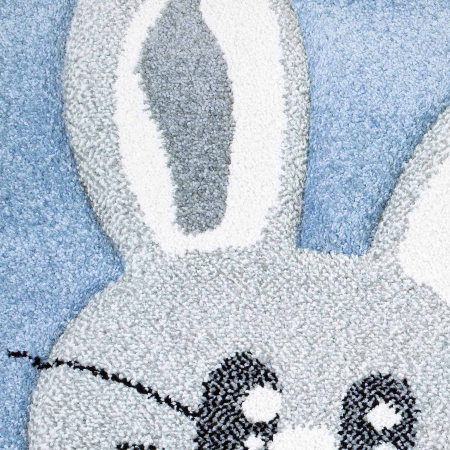 Kindertapijt Omid Rivierbootje Blauw Vloerkleed - Omid Carpets