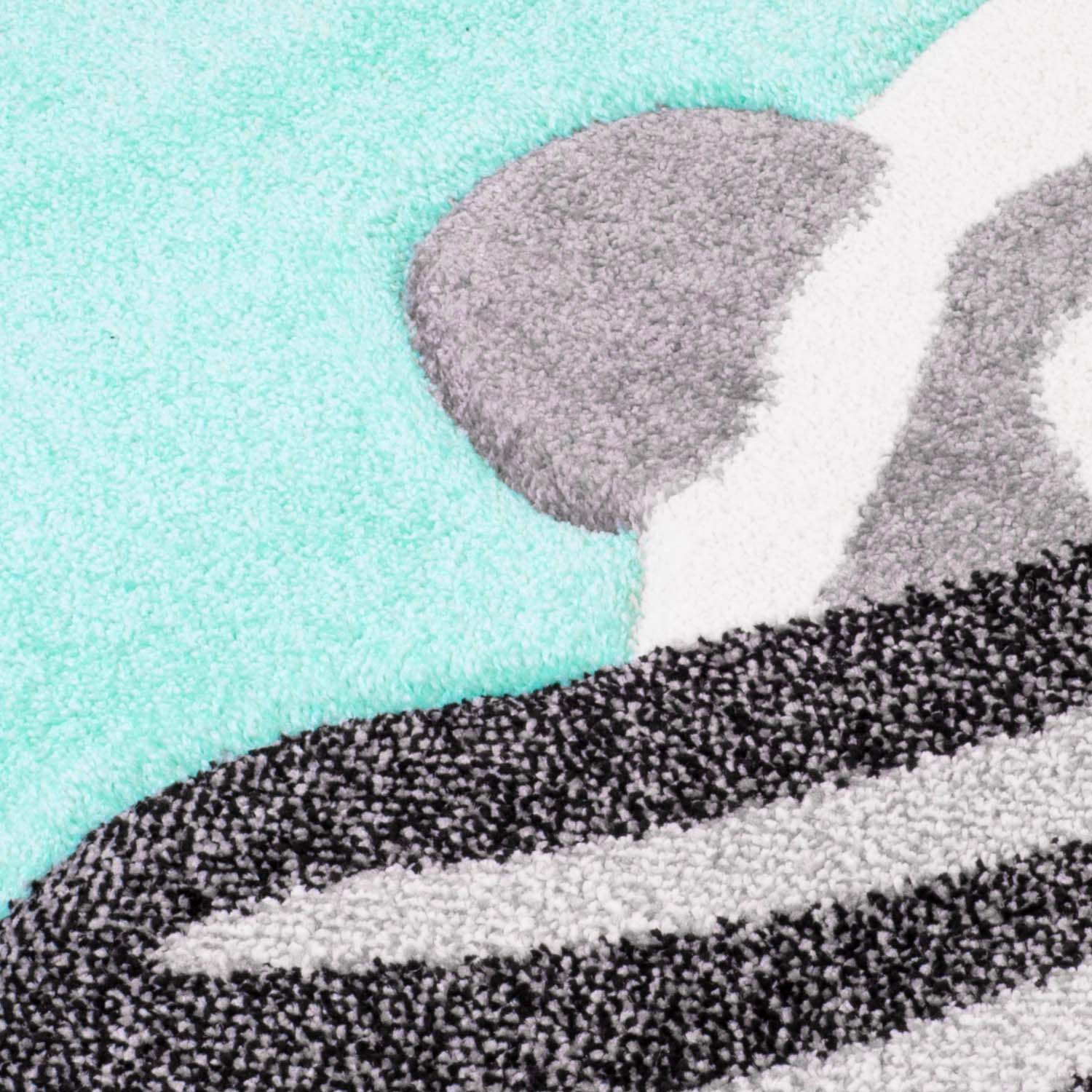 Kindertapijt Omid Rivierbootje Munt Vloerkleed - Omid Carpets