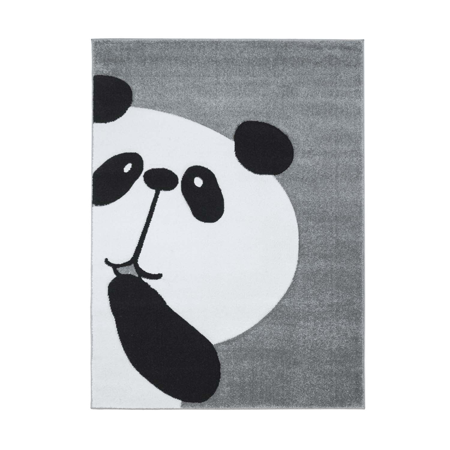 Kindertapijt Omid Panda Grijs Vloerkleed - Omid Carpets