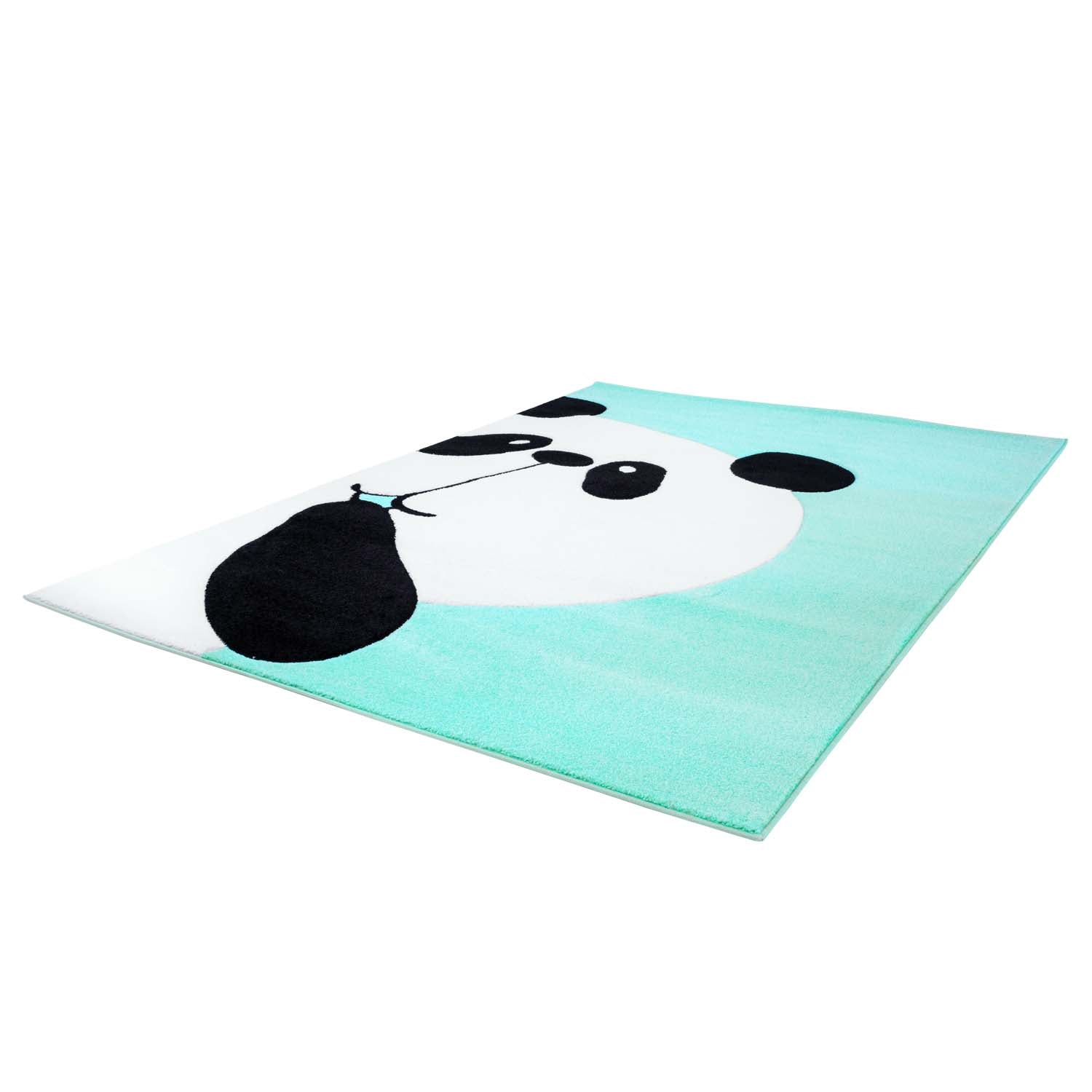 Kindertapijt Omid Panda Munt Vloerkleed - Omid Carpets