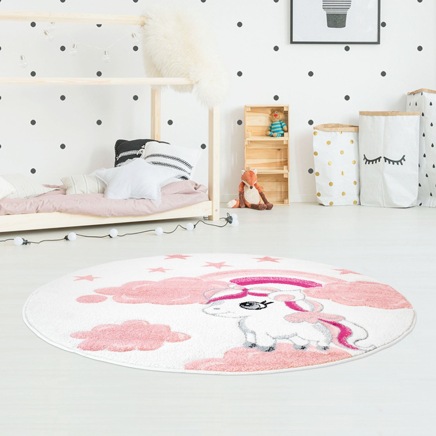 Kindertapijt Omid Pony Crème Vloerkleed - Omid Carpets