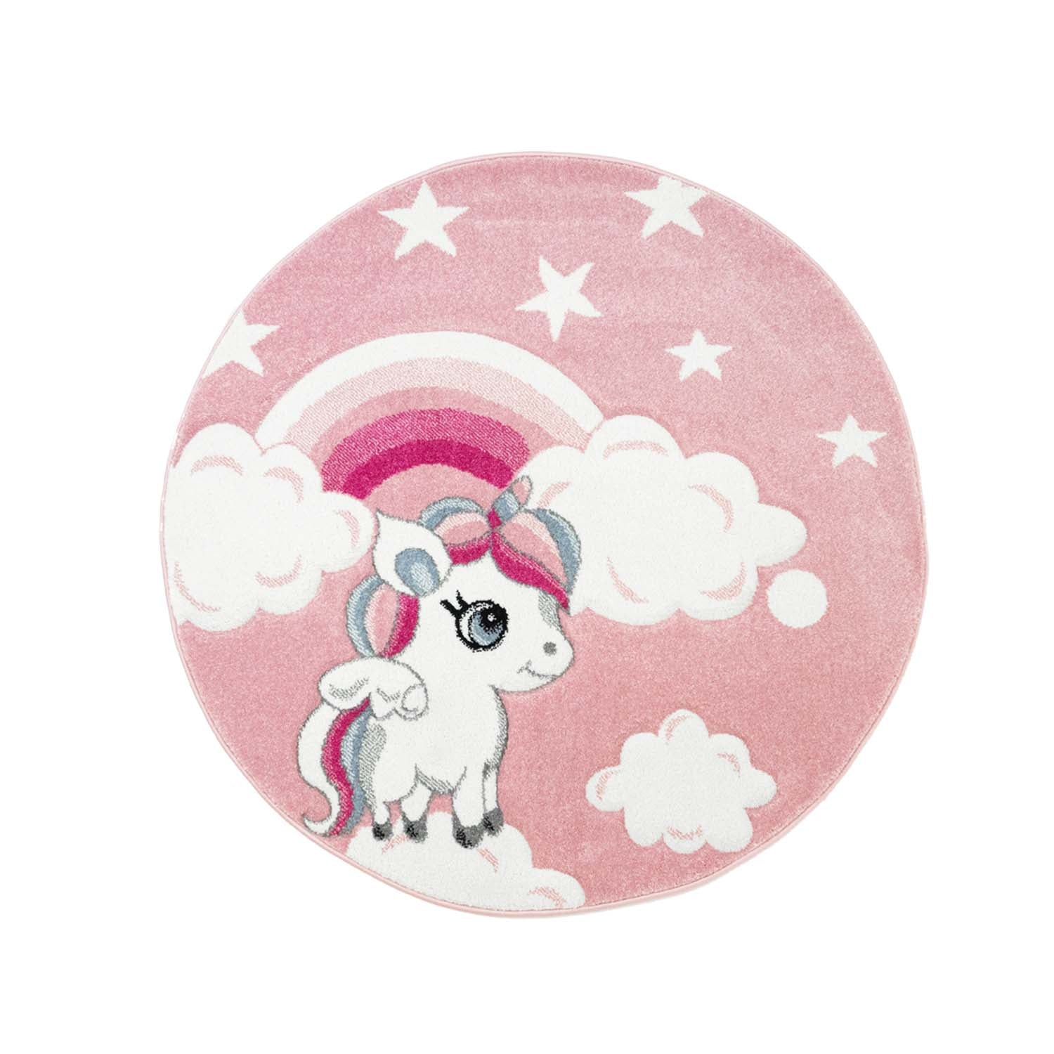 Kindertapijt Omid Pony Roos Vloerkleed - Omid Carpets