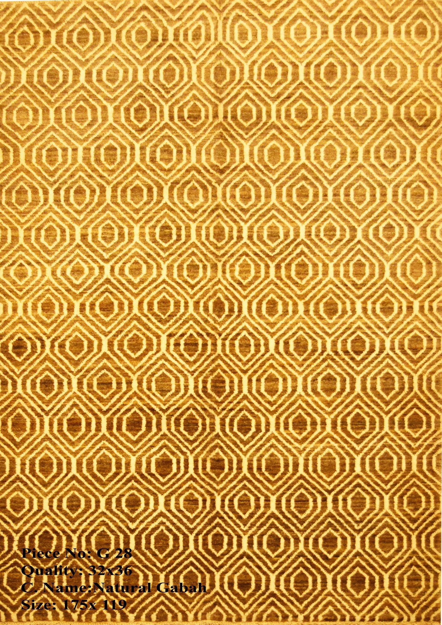 Gouden Honingbij Gabbah Tapijt 175x119 - Omid Carpets
