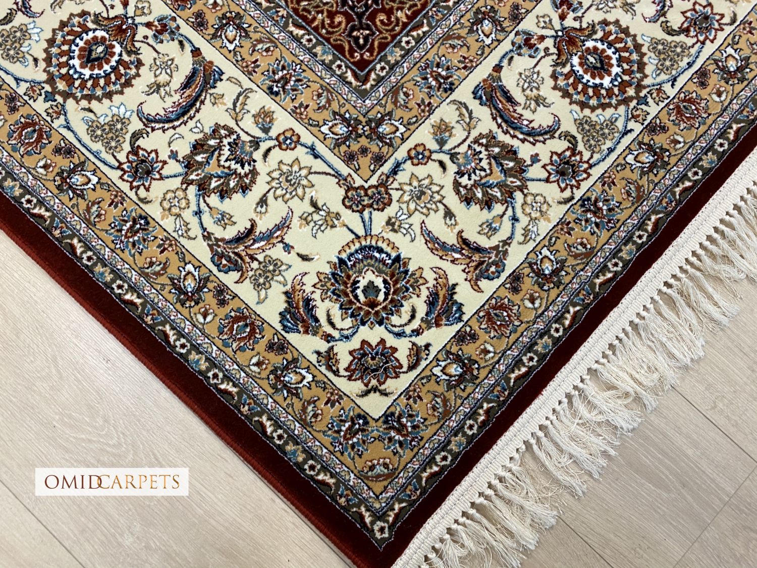 قالین 700 شانه * Rood Tapijt Laagpolig Klassiek Vloerkleed - Omid Premium Classic - 1,5 Miljoen punten/m²