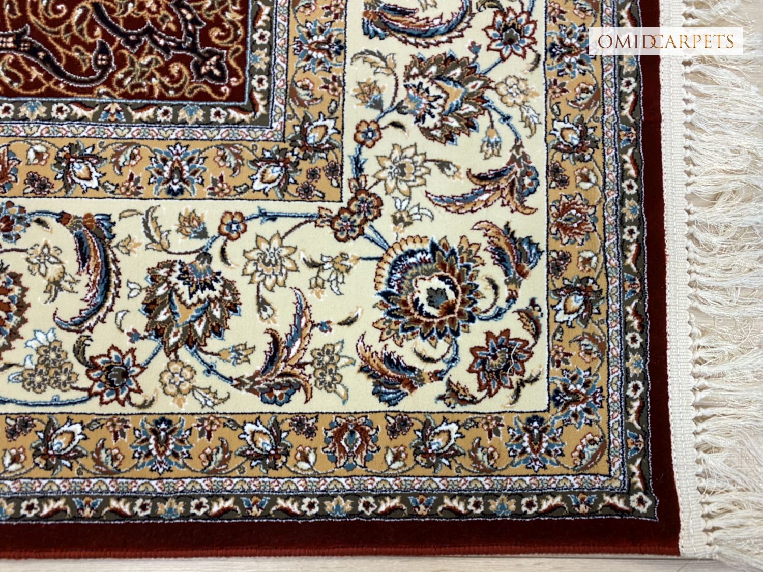 قالین 700 شانه * Rood Tapijt Laagpolig Klassiek Vloerkleed - Omid Premium Classic - 1,5 Miljoen punten/m²