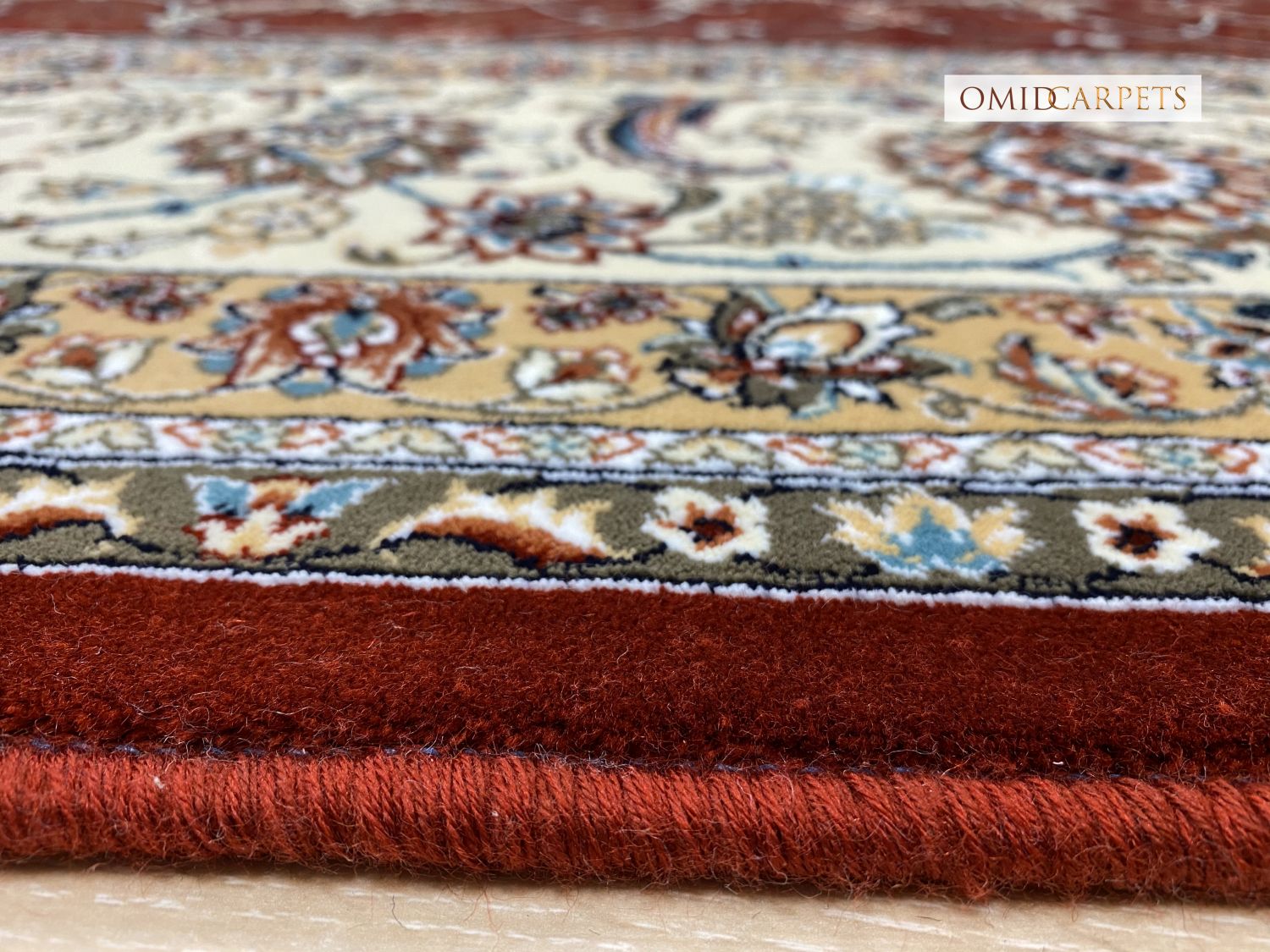 قالین 700 شانه * Rood Tapijt Laagpolig Klassiek Vloerkleed - Omid Premium Classic - 1,5 Miljoen punten/m²