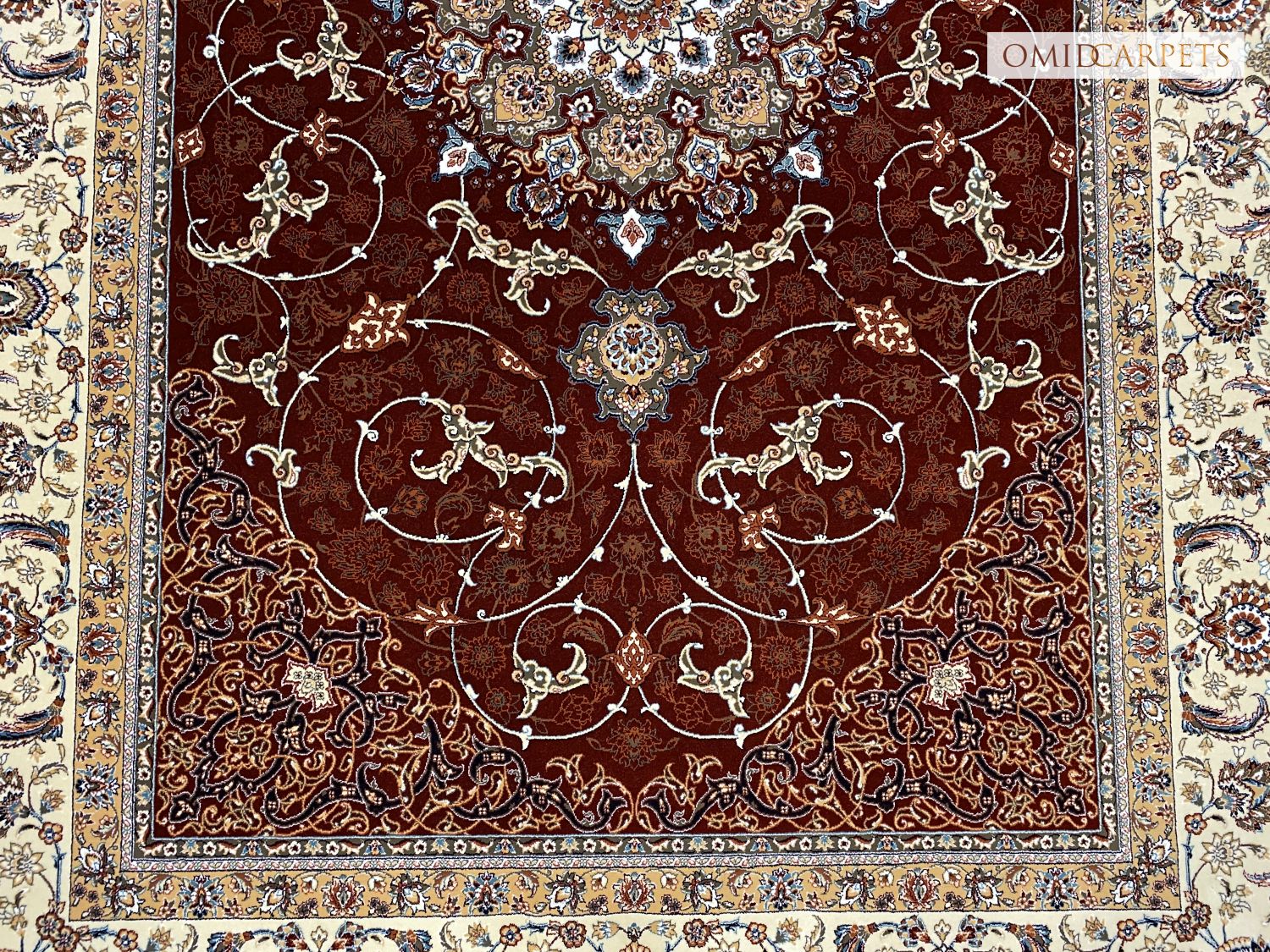 قالین 700 شانه * Rood Tapijt Laagpolig Klassiek Vloerkleed - Omid Premium Classic - 1,5 Miljoen punten/m²