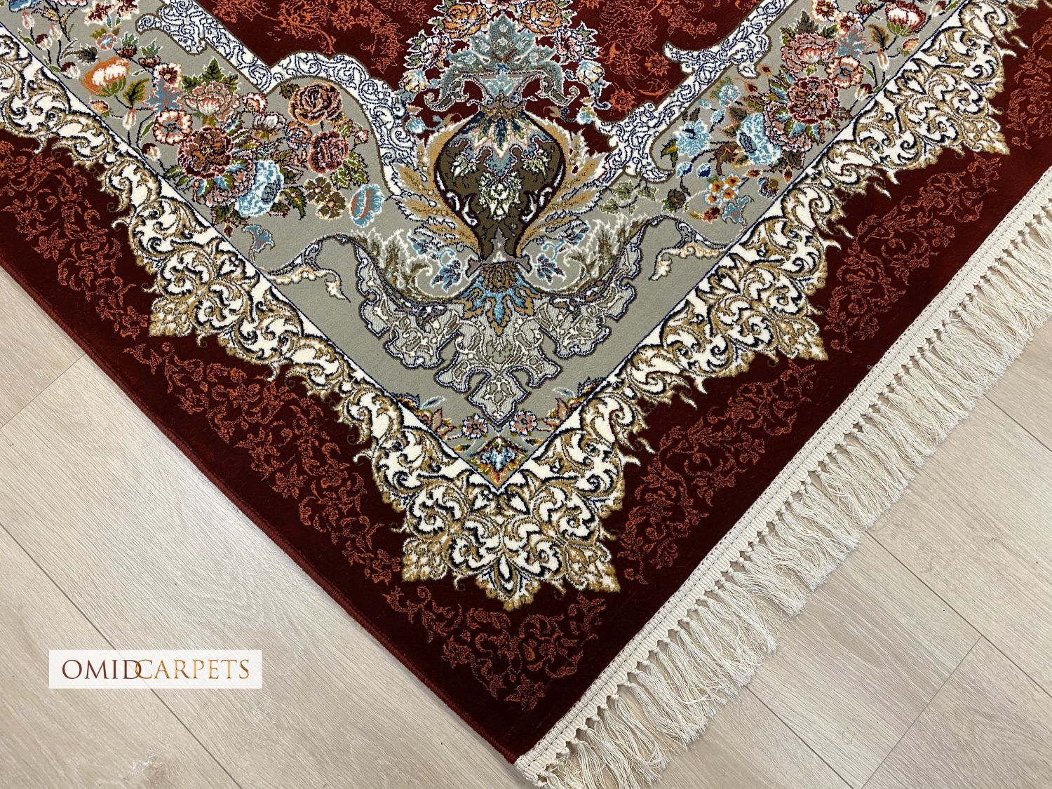 قالین 700 شانه * Rood Tapijt Laagpolig Klassiek Vloerkleed - Omid Premium Classic - 1,5 Miljoen punten/m²