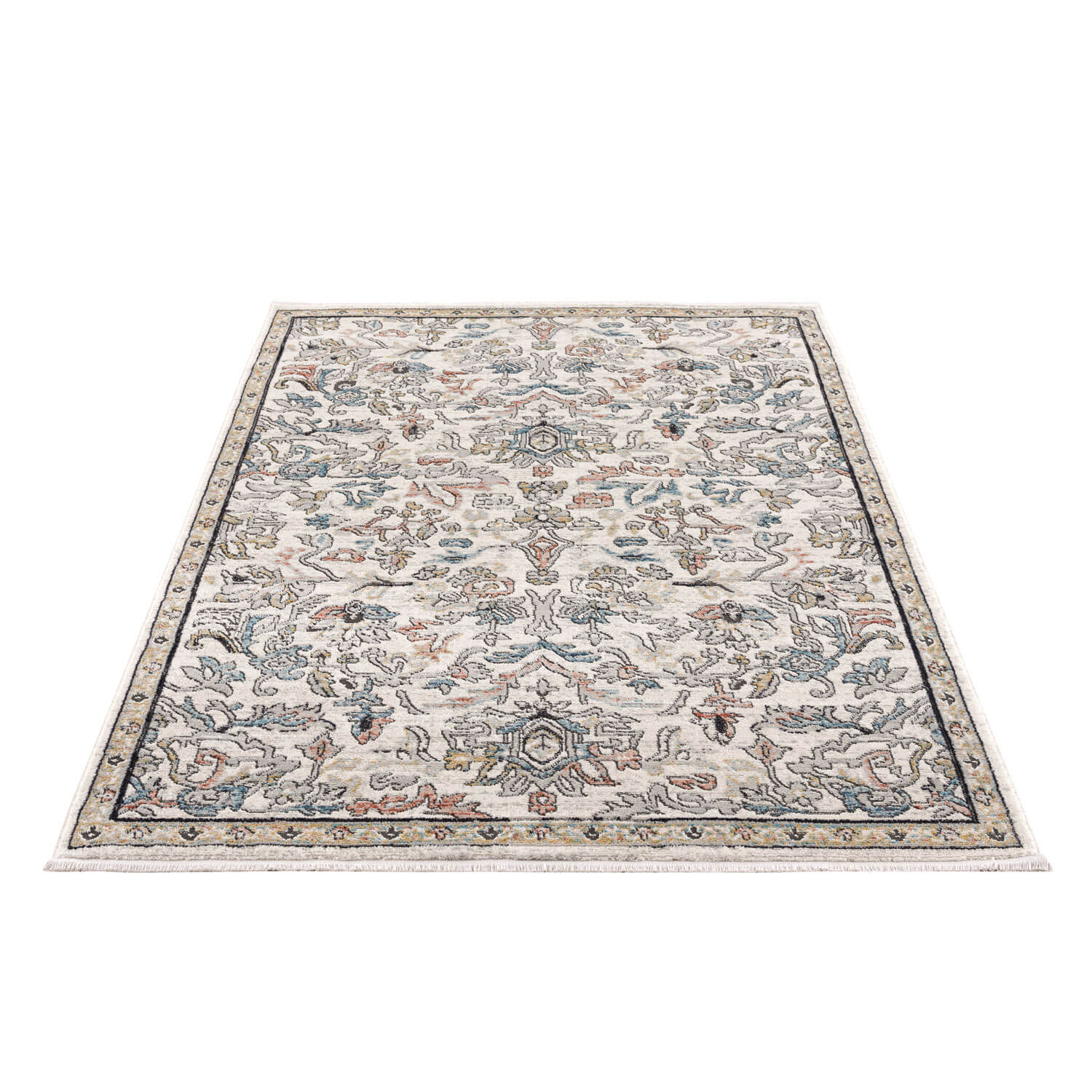 Blauw Tapijt Laagpolig Vintage Vloerkleed - Omid Vintage Lifestyle 1 - Omid Carpets