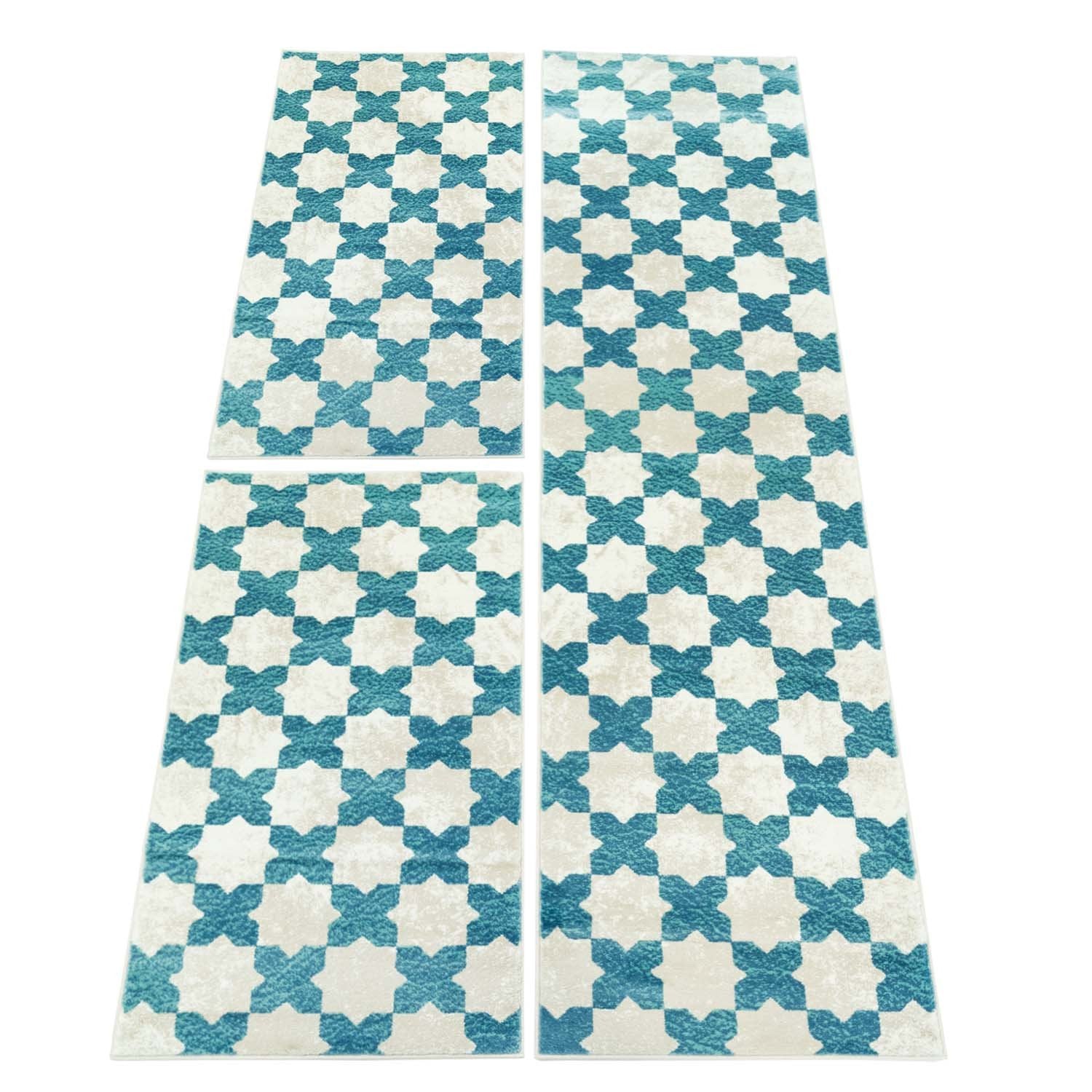 Vloerkleed Slaapkamer Naast Het Bed Set (1X 80x300 + 2X 80x150) - Omid Carpets