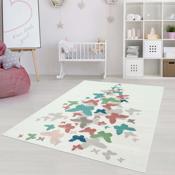 Tapijt Omid Gardenia Vlindertjes Vloerkleed - Omid Carpets