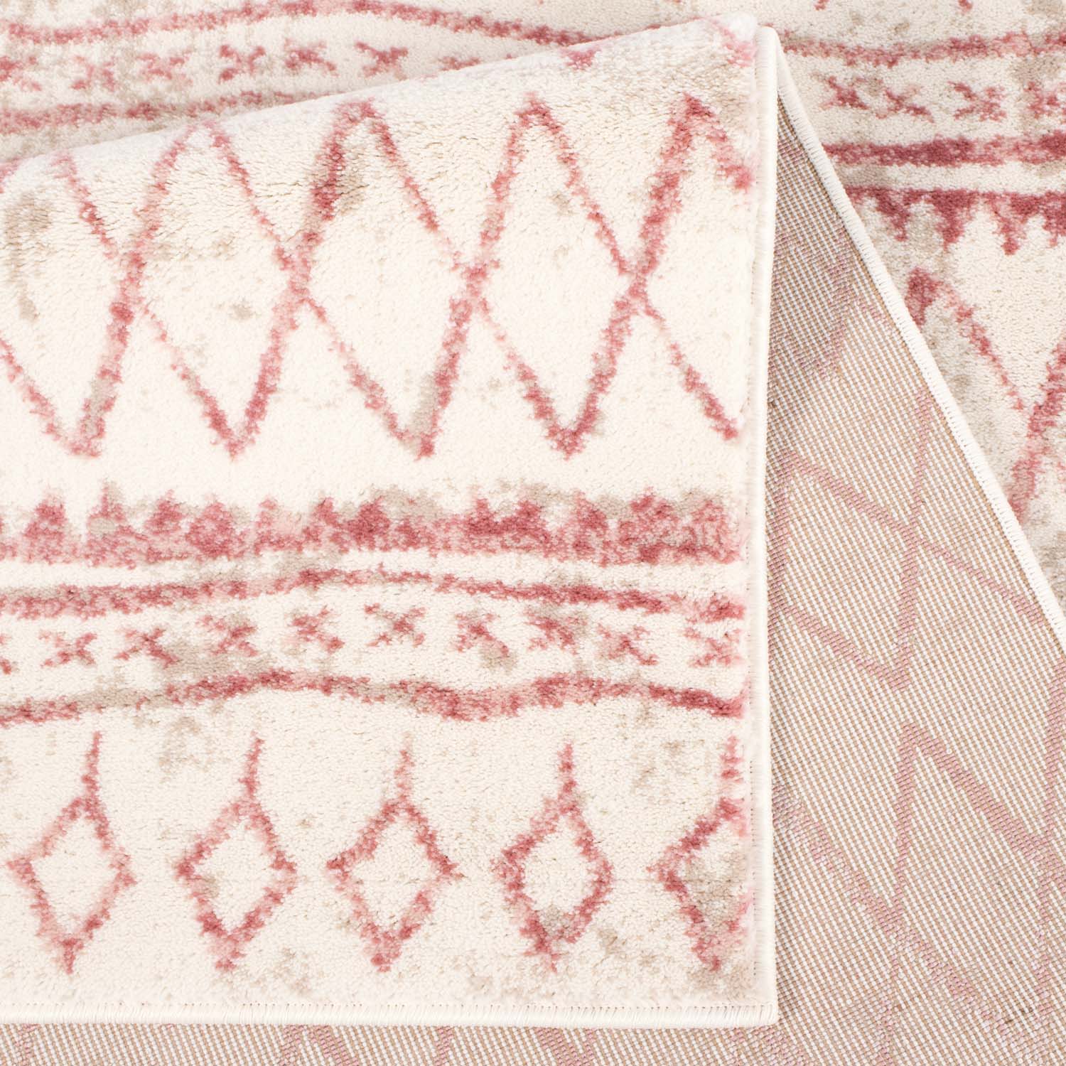 Tapijt Omid Spring Laagpolig Vloerkleed Symmetrisch Roos - Omid Carpets