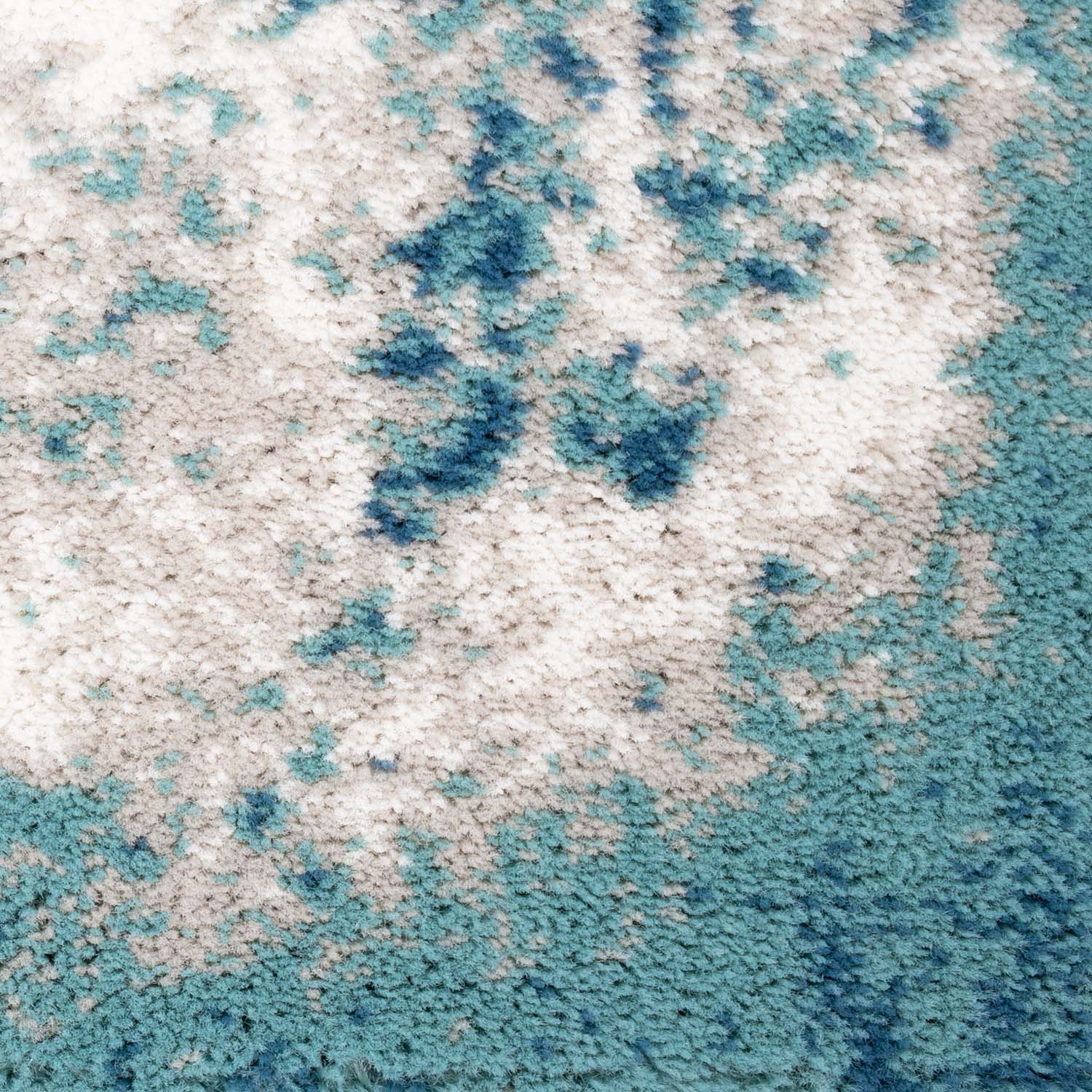 Tapijt Omid Spring Laagpolig Vloerkleed Abstract Blauw - Omid Carpets