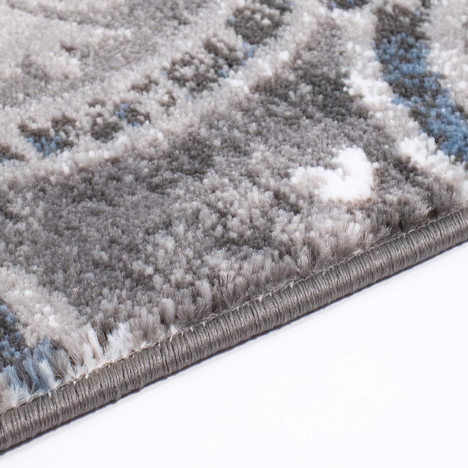 Tapijt Omid Spring Laagpolig Vloerkleed Bloempatronen Blauw - Omid Carpets