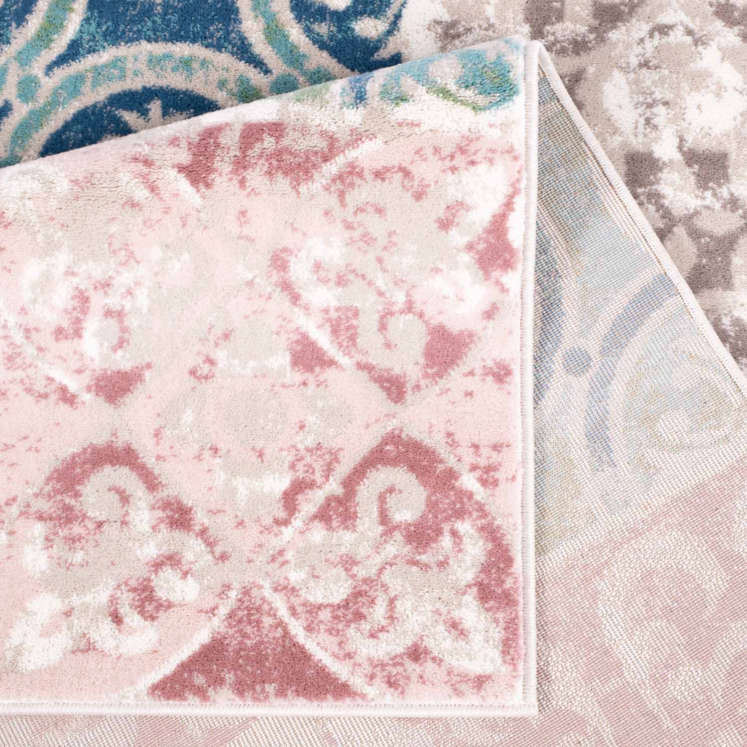 Tapijt Omid Spring Laagpolig Vloerkleed Bloempatronen Roos - Omid Carpets