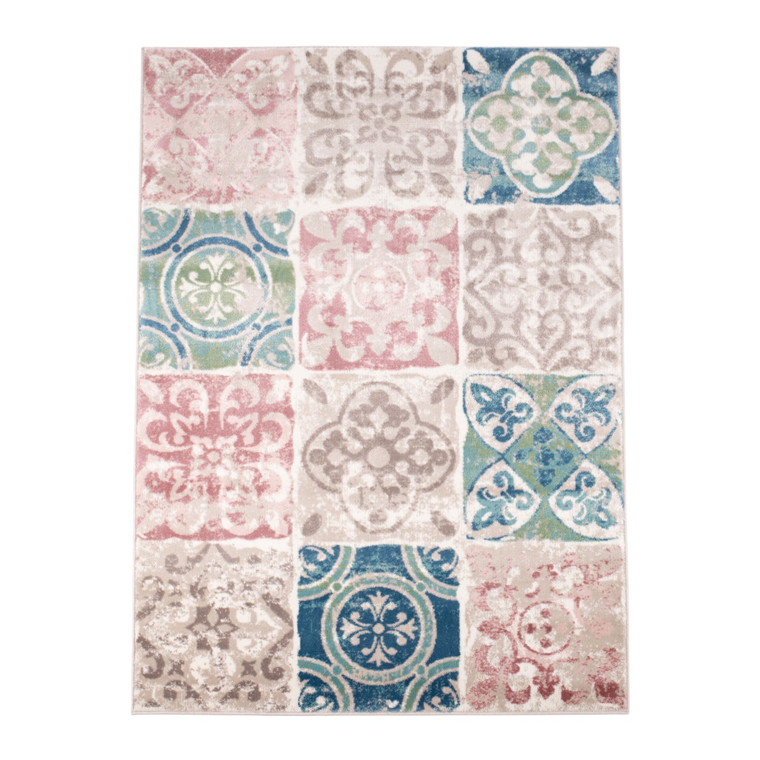 Tapijt Omid Spring Laagpolig Vloerkleed Bloempatronen Roos - Omid Carpets