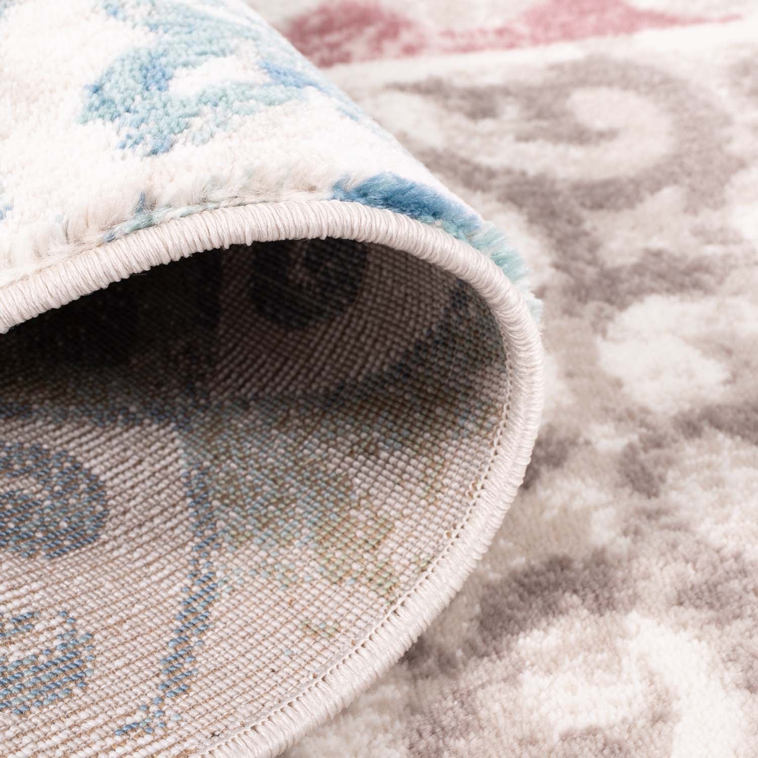 Tapijt Omid Spring Laagpolig Vloerkleed Bloempatronen Roos - Omid Carpets