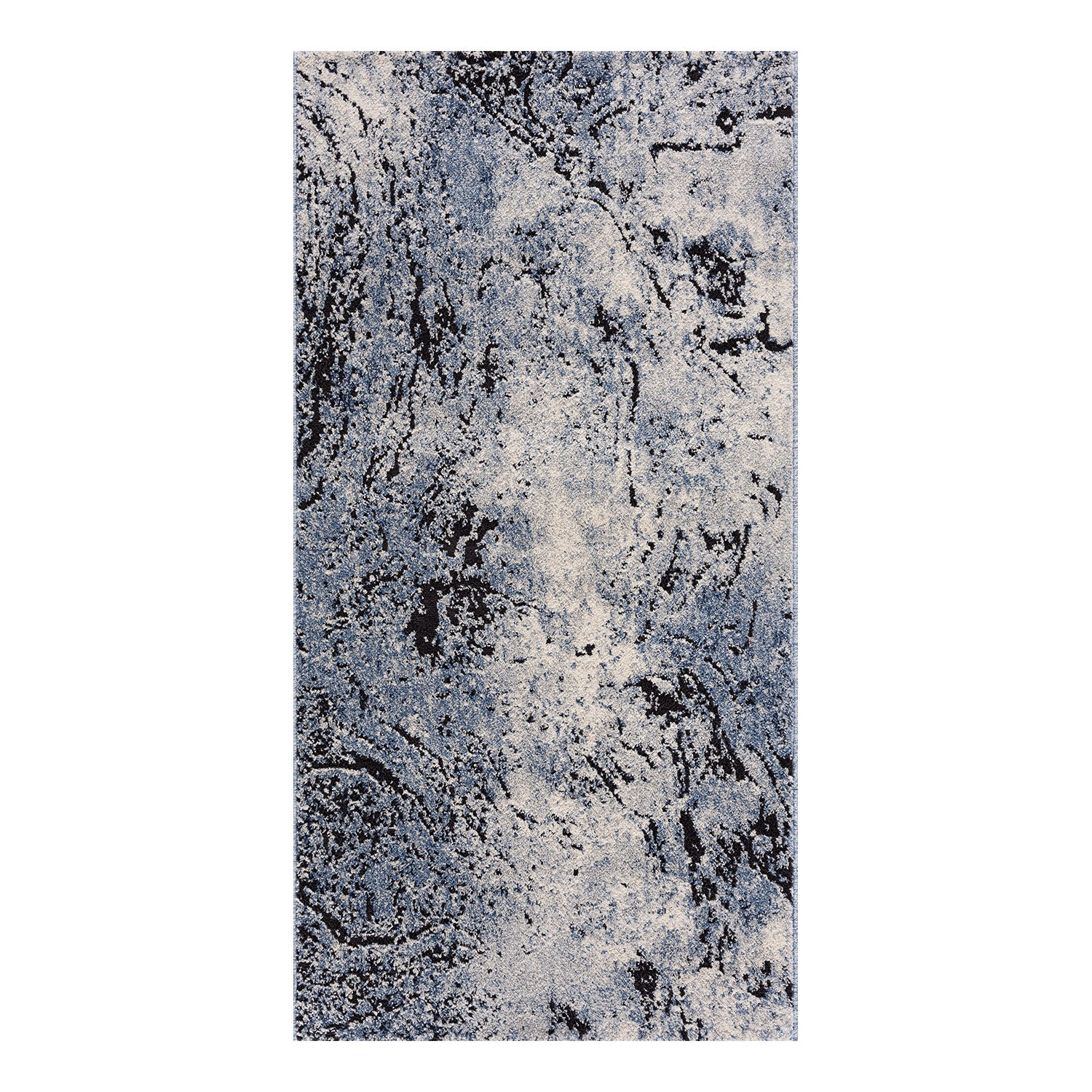 Blauw Tapijt Laagpolig Vloerkleed - Omid Color Love
