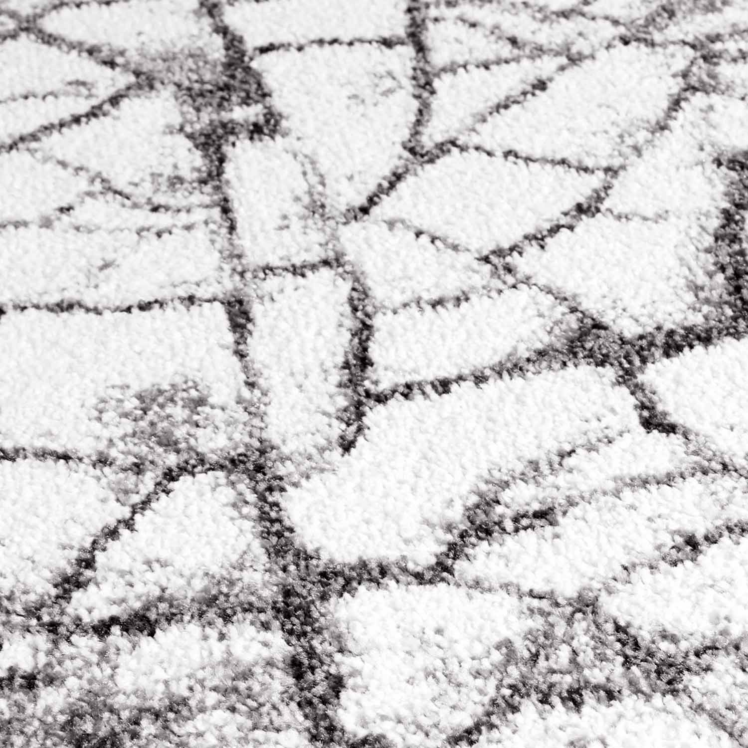 Grijs Tapijt Laagpolig Vloerkleed Omid Art - Grey Marble - Omid Carpets