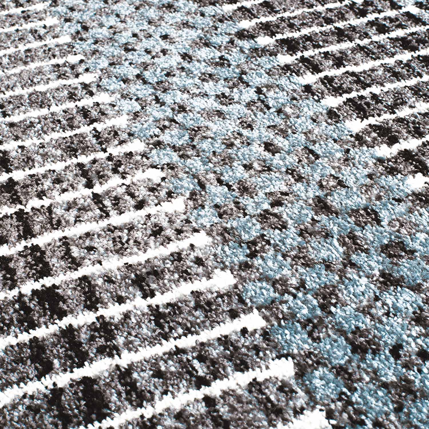 Blauw Tapijt Laagpolig Vloerkleed Omid Art - Blue Spectacle - Omid Carpets