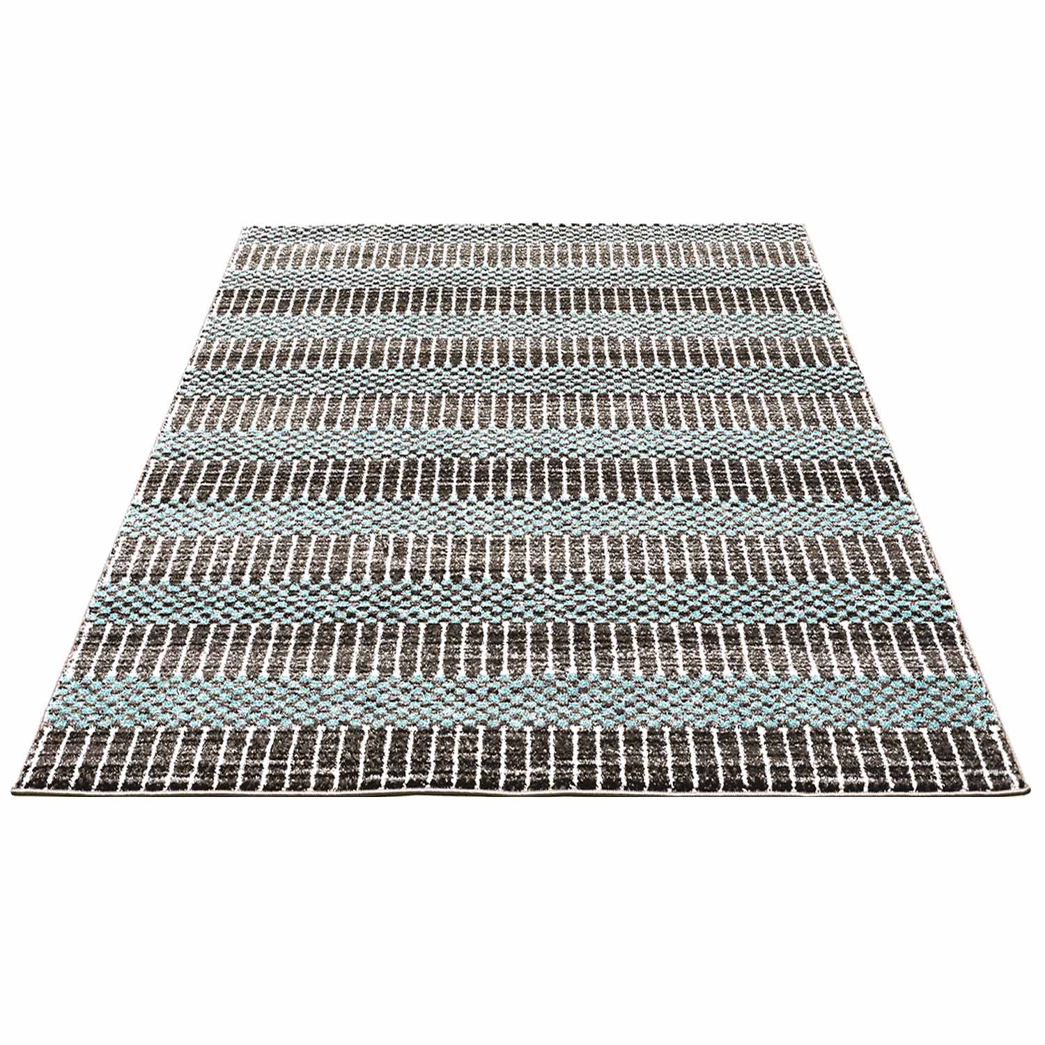 Blauw Tapijt Laagpolig Vloerkleed Omid Art - Blue Spectacle - Omid Carpets