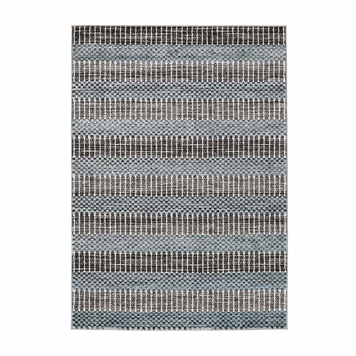 Blauw Tapijt Laagpolig Vloerkleed Omid Art - Blue Spectacle - Omid Carpets