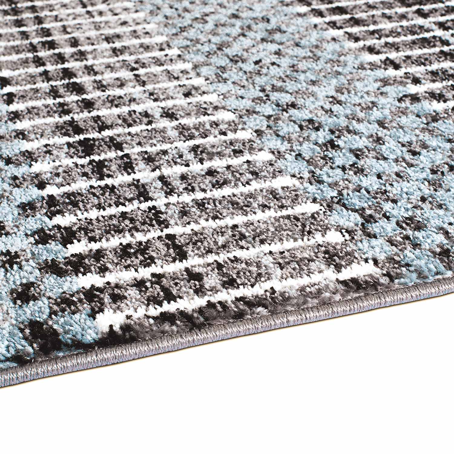 Blauw Tapijt Laagpolig Vloerkleed Omid Art - Blue Spectacle - Omid Carpets