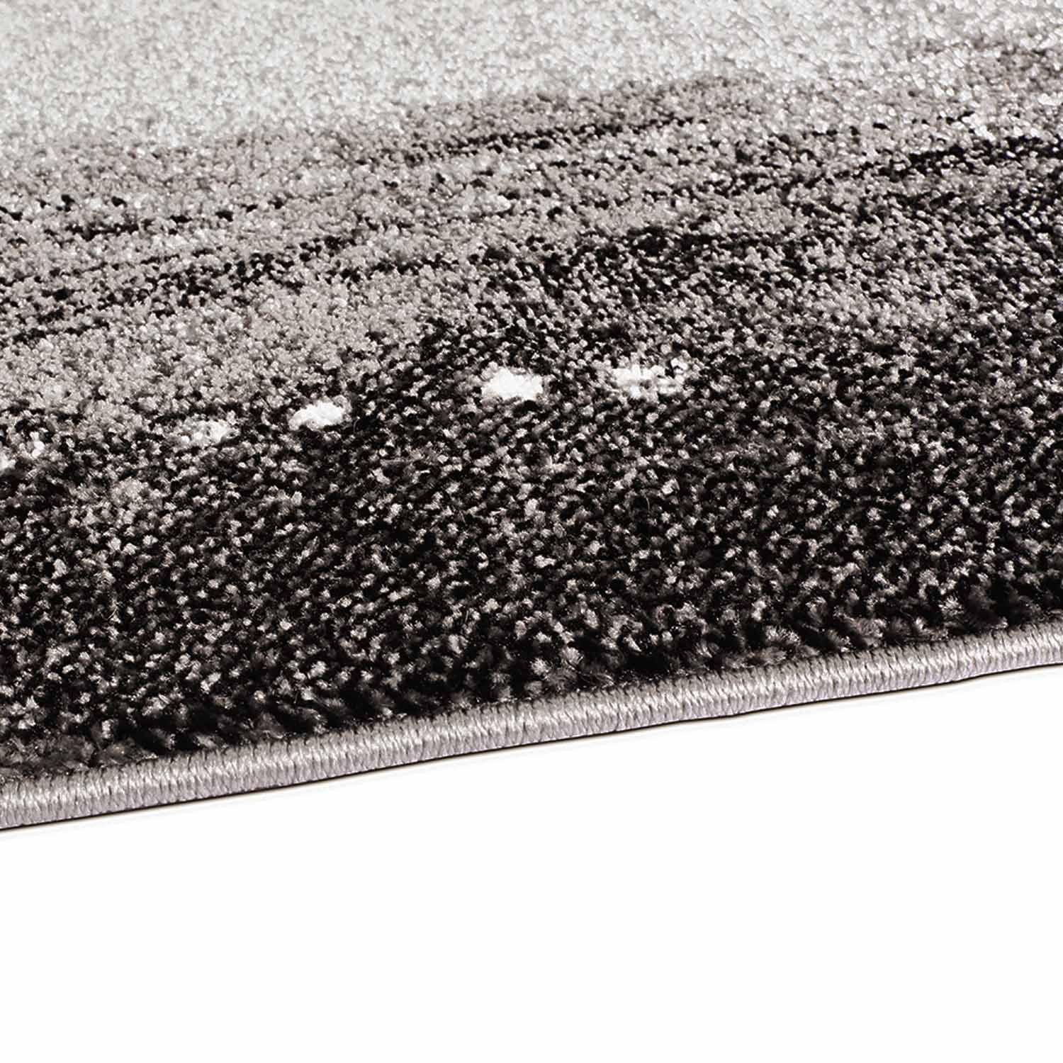 Grijs Tapijt Laagpolig Vloerkleed Omid Art - Grey Paint - Omid Carpets