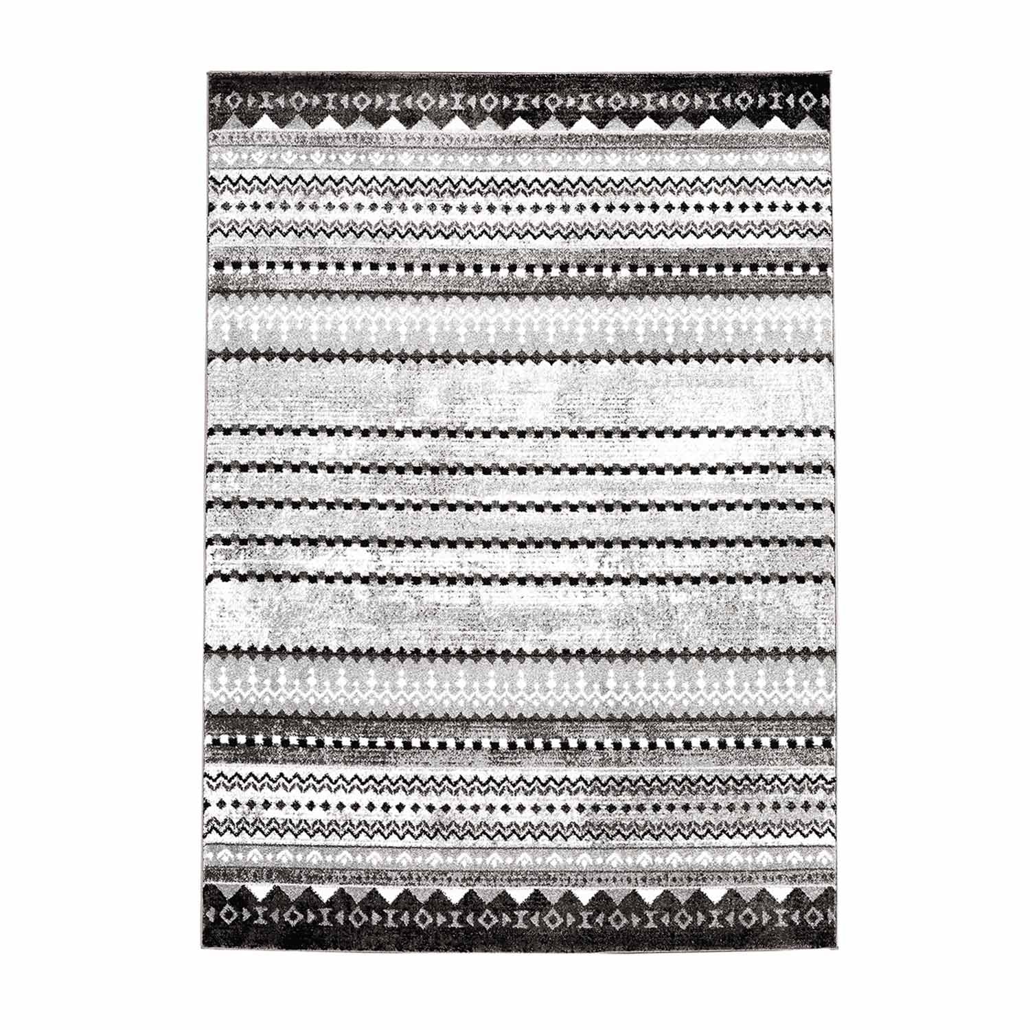 Grijs Tapijt Laagpolig Vloerkleed Omid Art - Grey Harmony - Omid Carpets