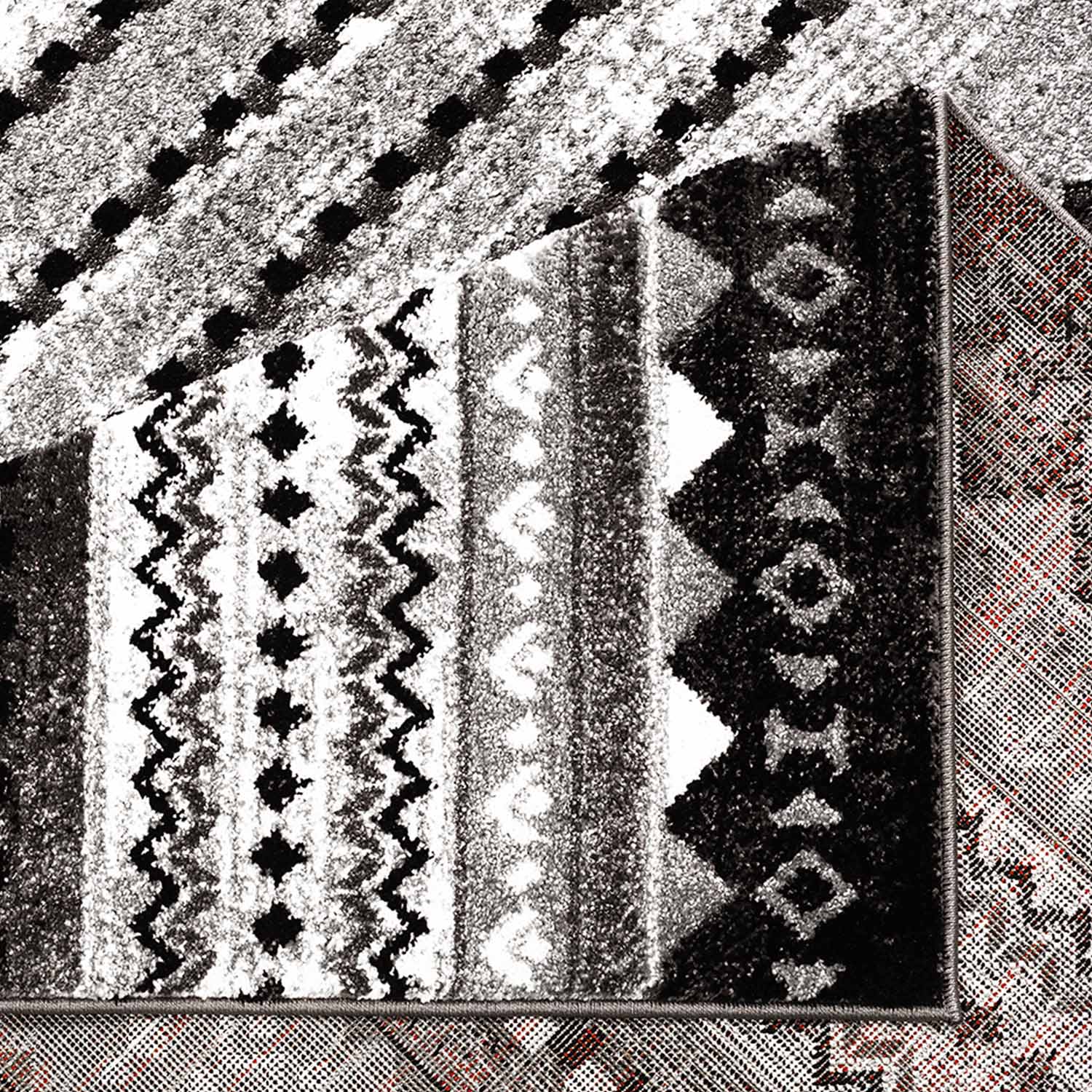 Grijs Tapijt Laagpolig Vloerkleed Omid Art - Grey Harmony - Omid Carpets