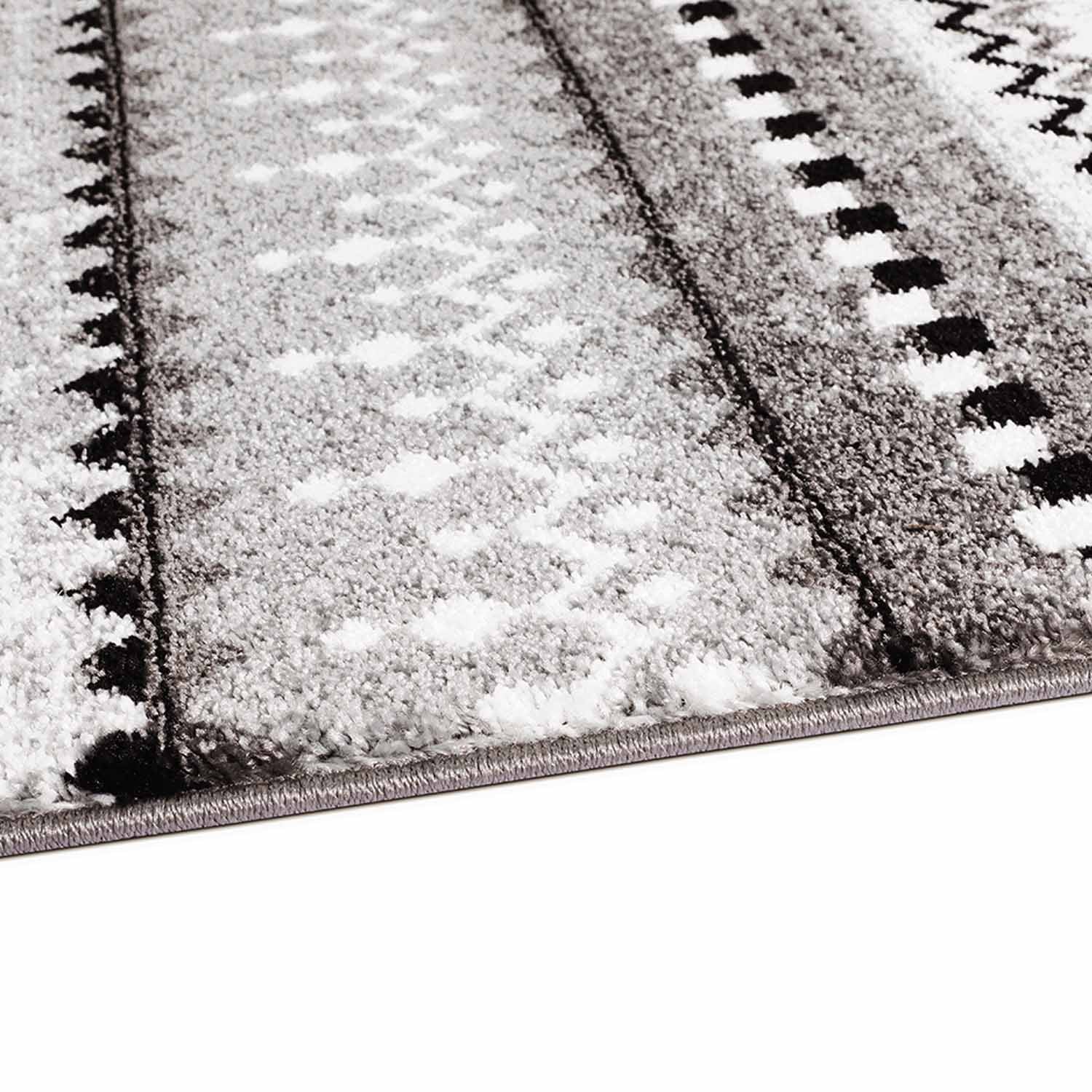 Grijs Tapijt Laagpolig Vloerkleed Omid Art - Grey Harmony - Omid Carpets