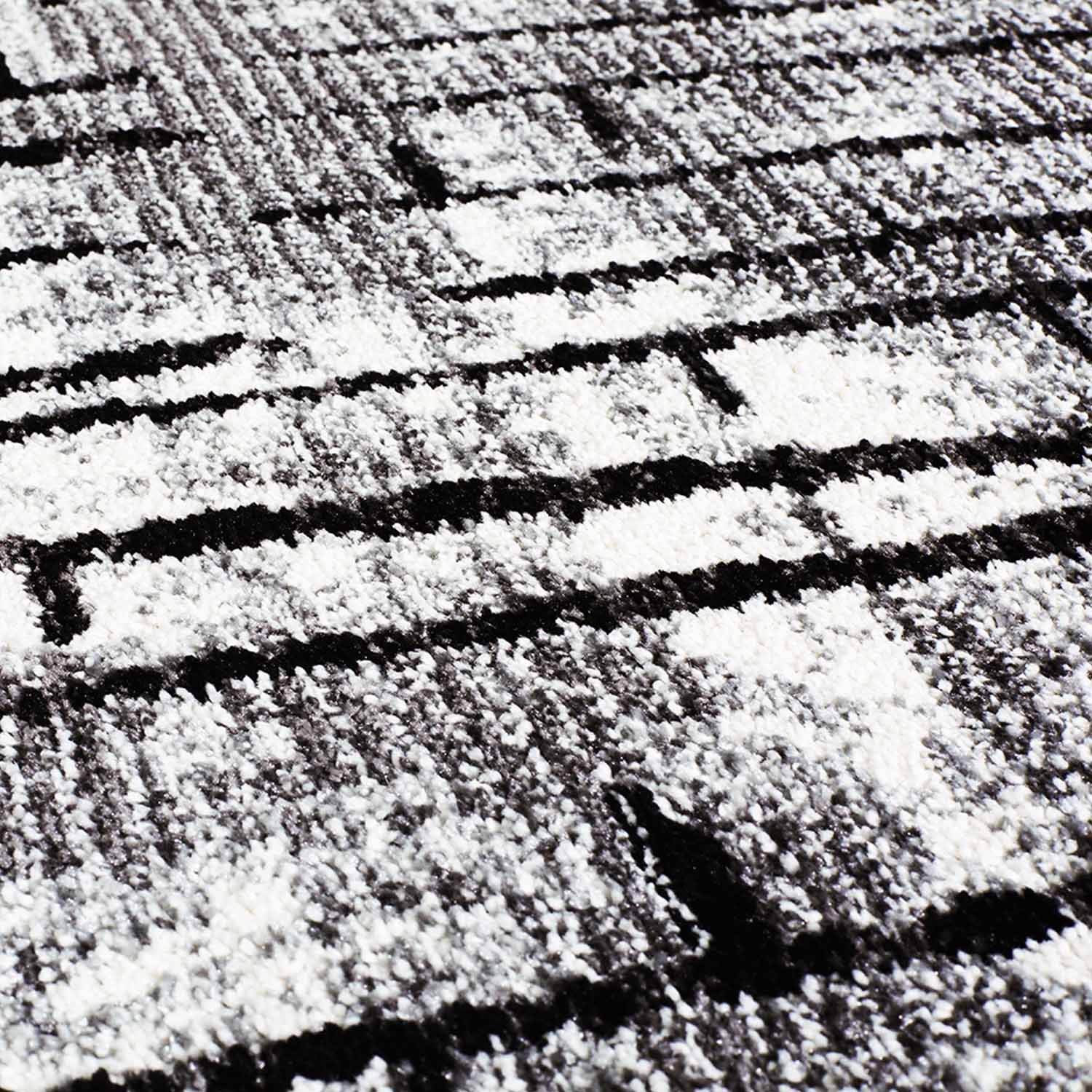 Grijs Tapijt Laagpolig Vloerkleed Omid Art - Grey Lines - Omid Carpets