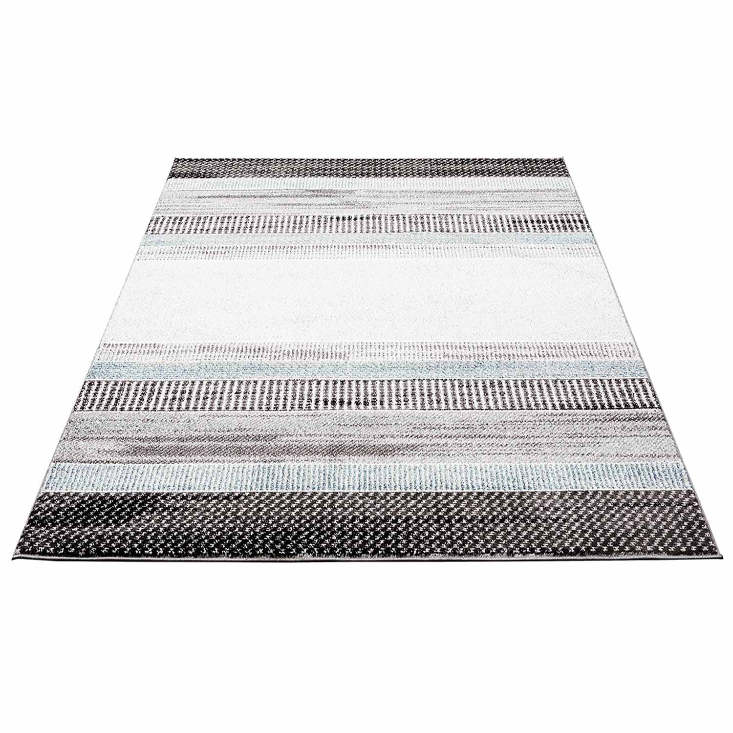 Blauw Tapijt Laagpolig Vloerkleed Omid Art - Blue Path - Omid Carpets