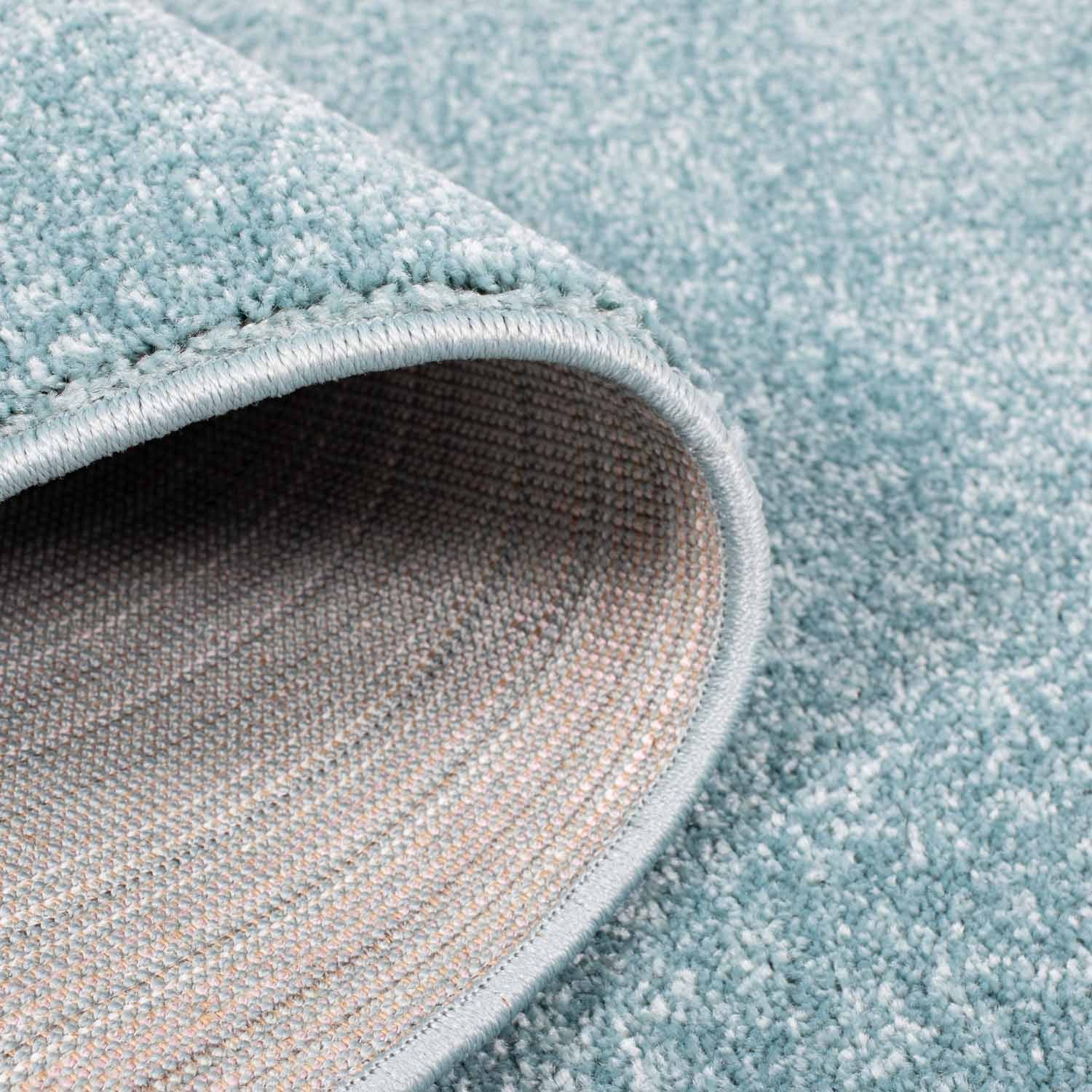 Tapijt Omid Spring Laagpolig Vloerkleed Blauw - Omid Carpets